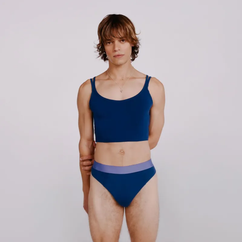 XL Double Strap Micro Crop Cami | New:Cotton | Archive (Eclipse) made by Parade