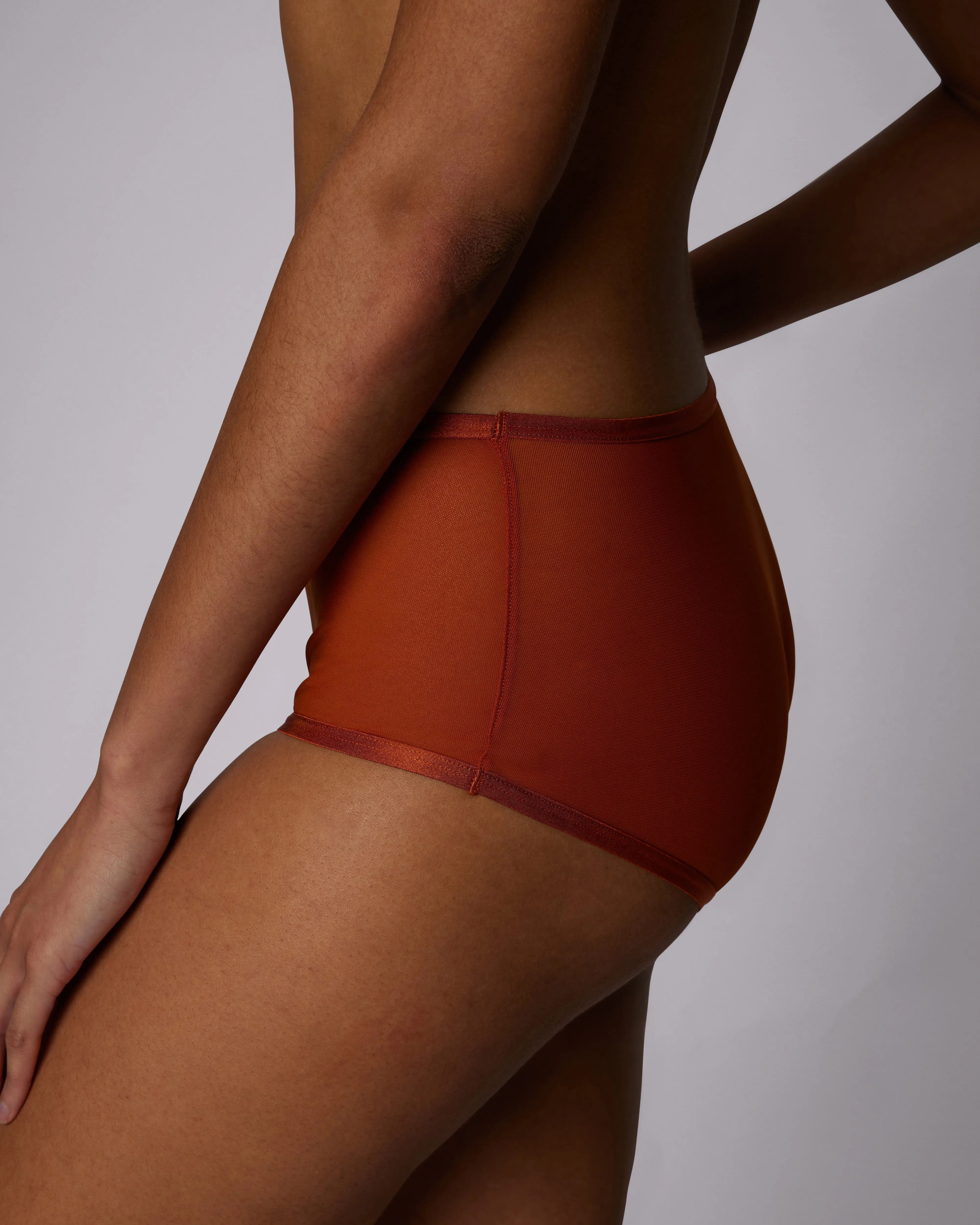 High Rise Boyshort | Silky Mesh | Archive (Retro) sold by Parade