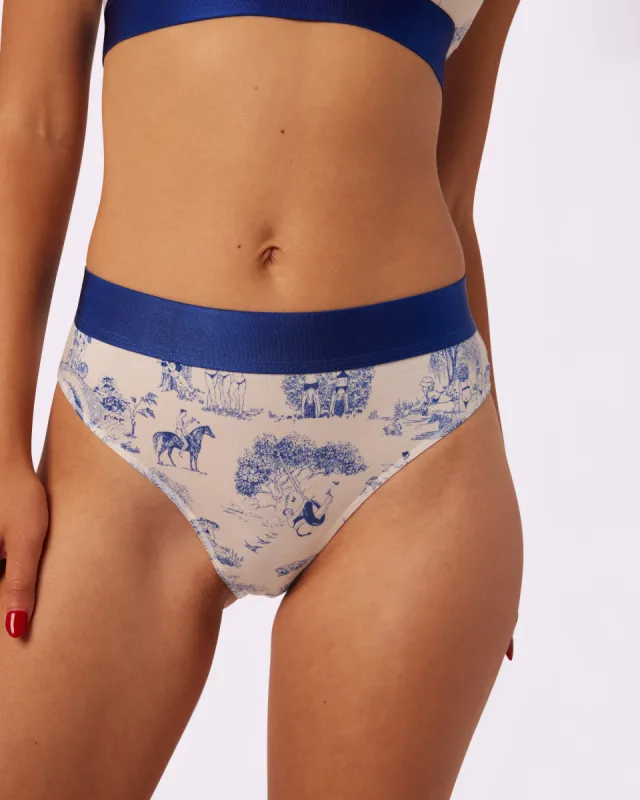 Vintage High Cut Brief | New:Cotton (Toile Cloud) sold by Parade