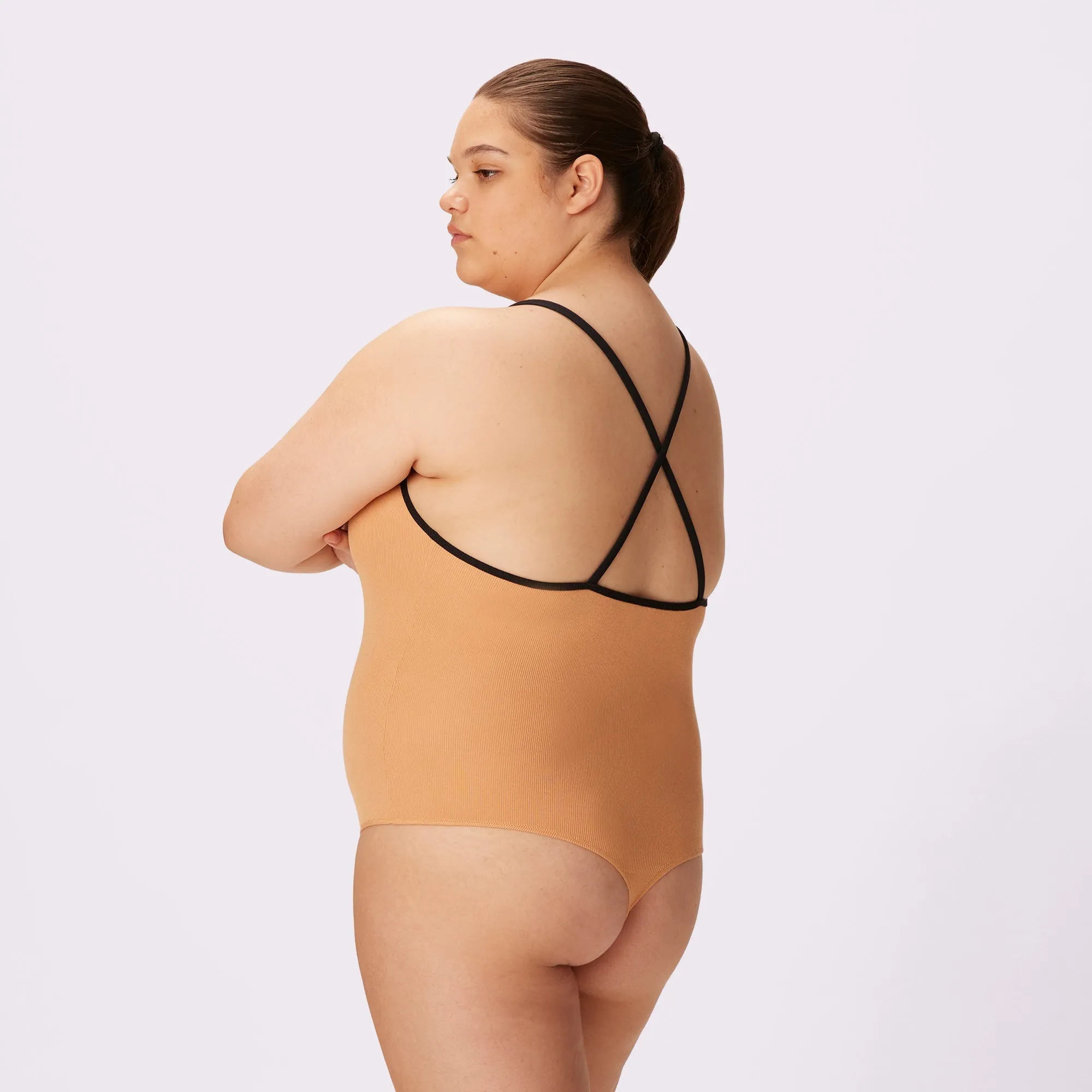 Ribbed Cami Bodysuit | Lush Rib | Archive (Latte) sold by Parade product image thumbnail 3