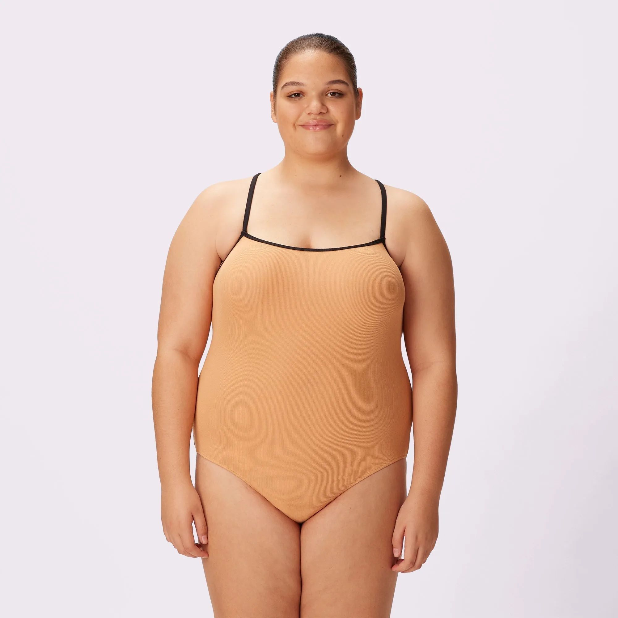 Ribbed Cami Bodysuit | Lush Rib | Archive (Latte) sold by Parade