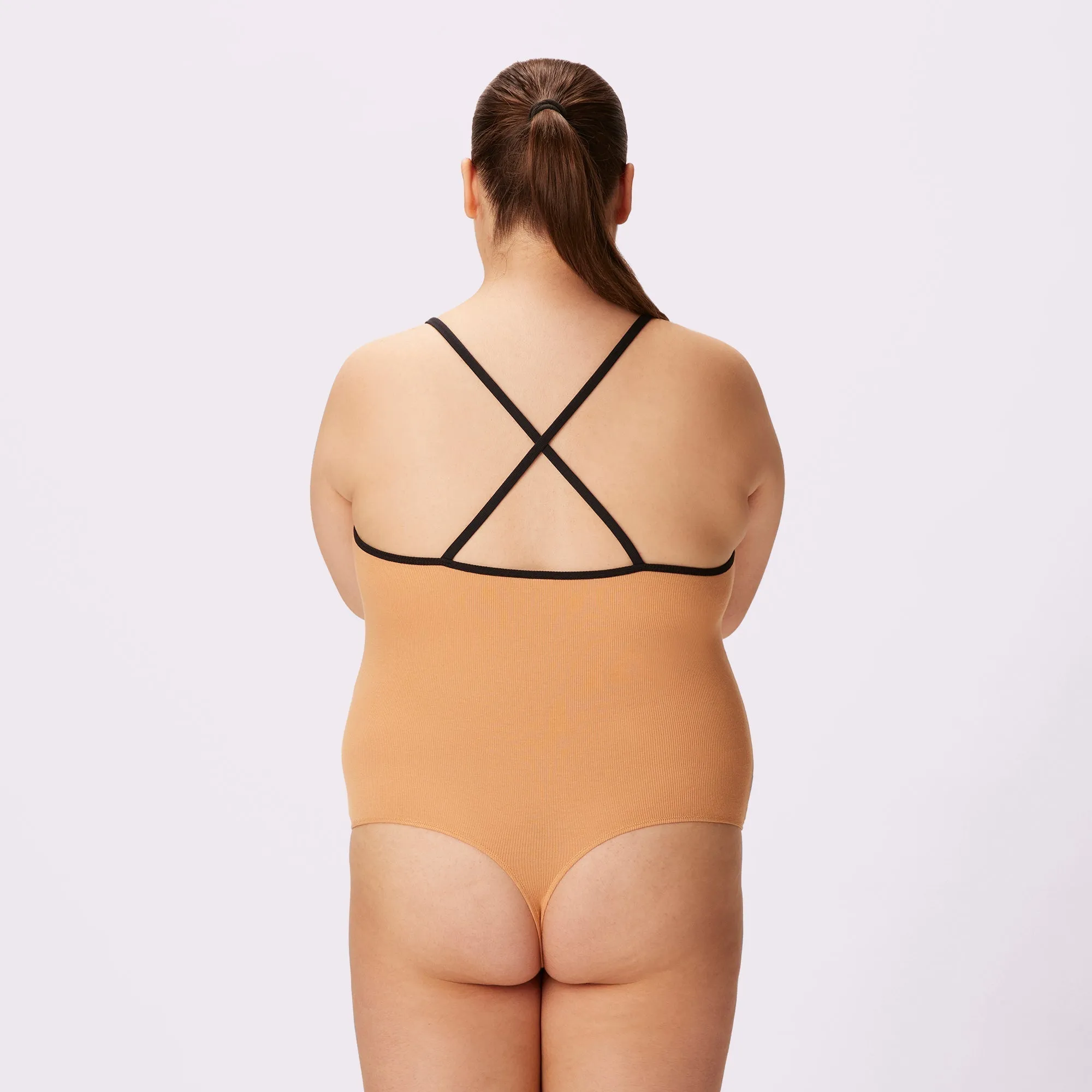 Ribbed Cami Bodysuit | Lush Rib | Archive (Latte) sold by Parade product image thumbnail 4