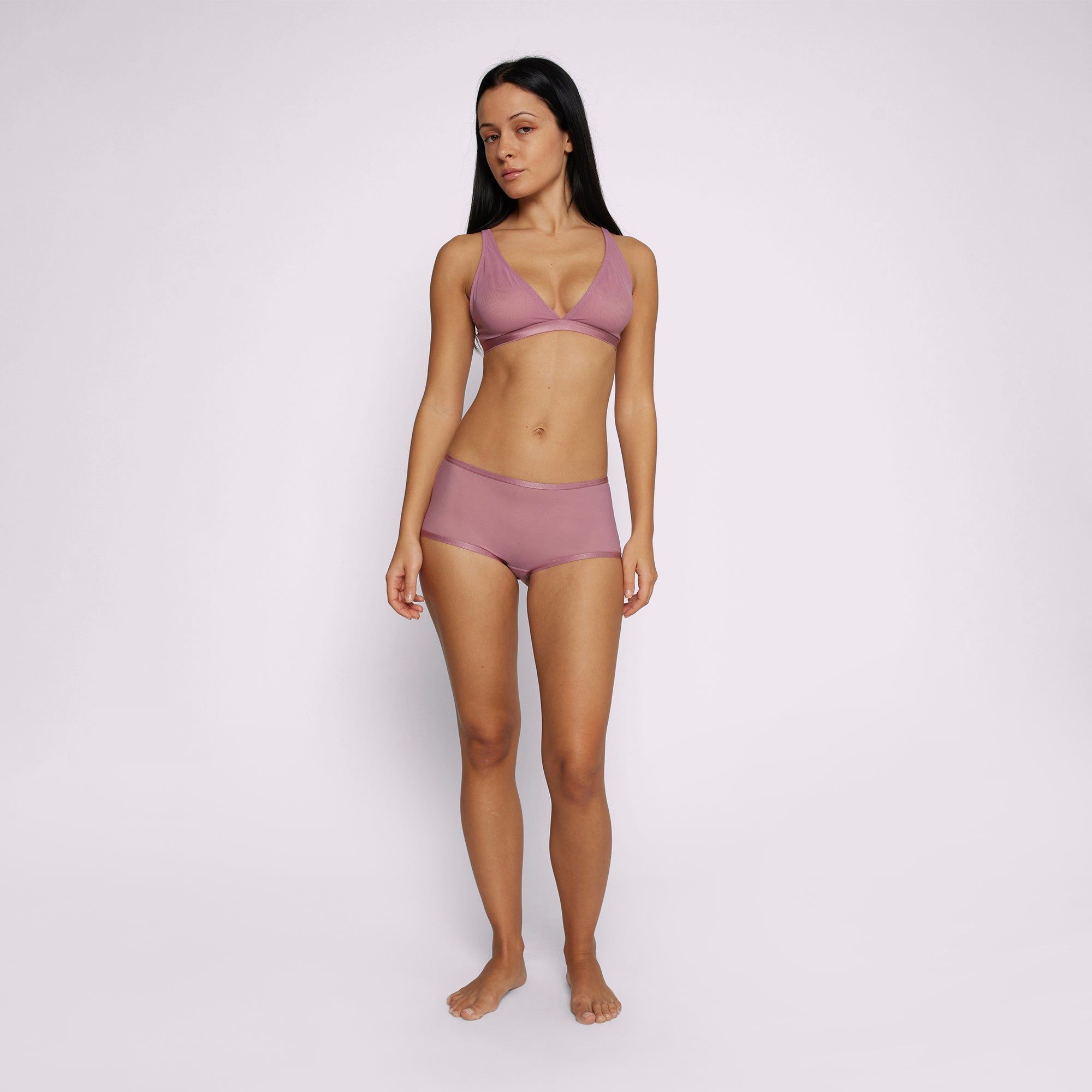 S High Rise Boyshort | Silky Mesh | Archive (Rose Petal) sold by Parade product image thumbnail 2