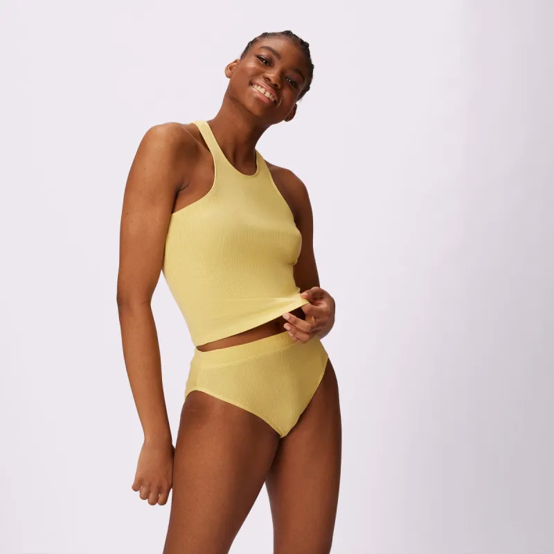 Lush Essential Racer Tank | Lush Rib | Archive (Honeydew) sold by Parade