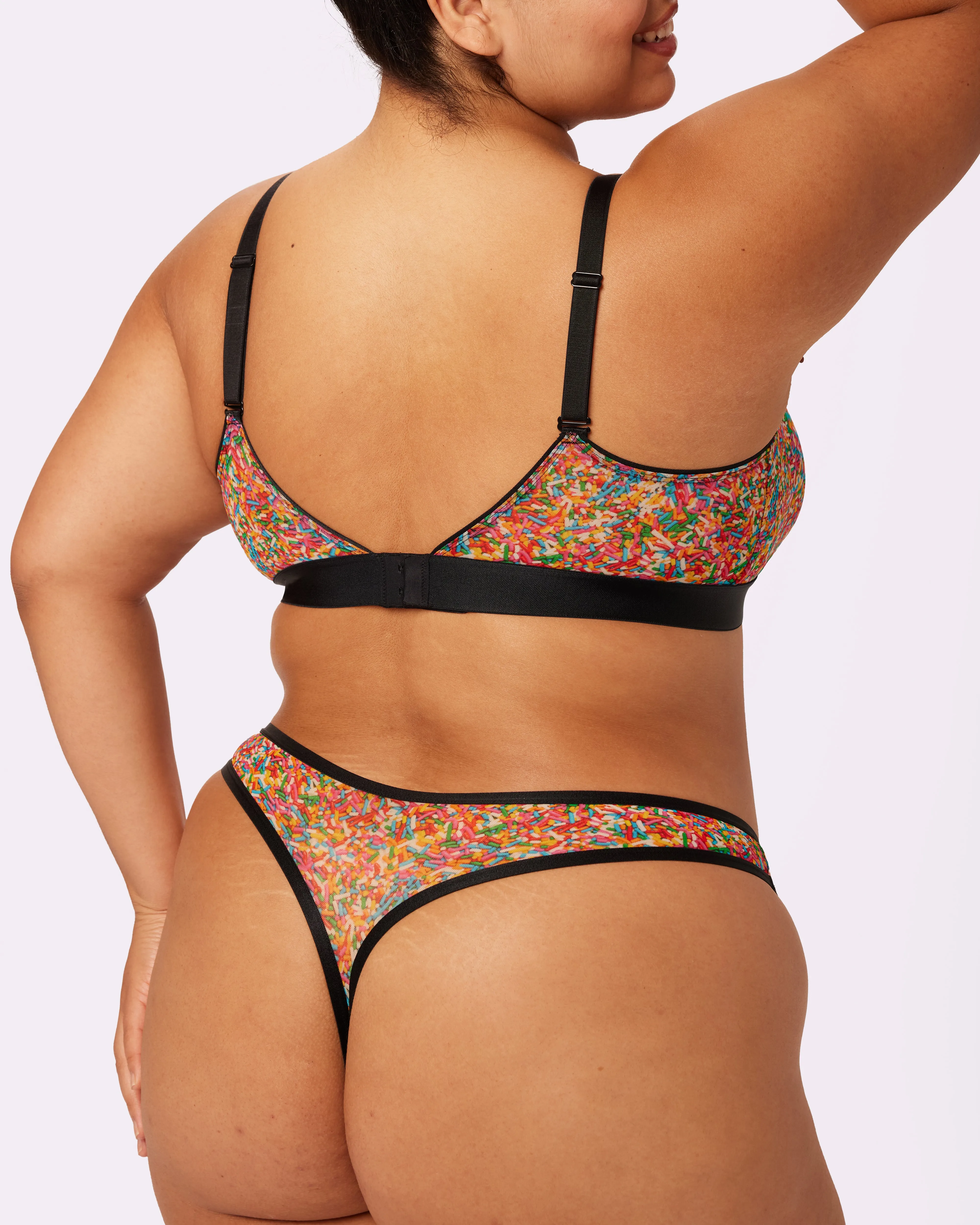 Triangle Bralette | Silky Mesh | Archive (Sprinkles) sold by Parade product image thumbnail 2