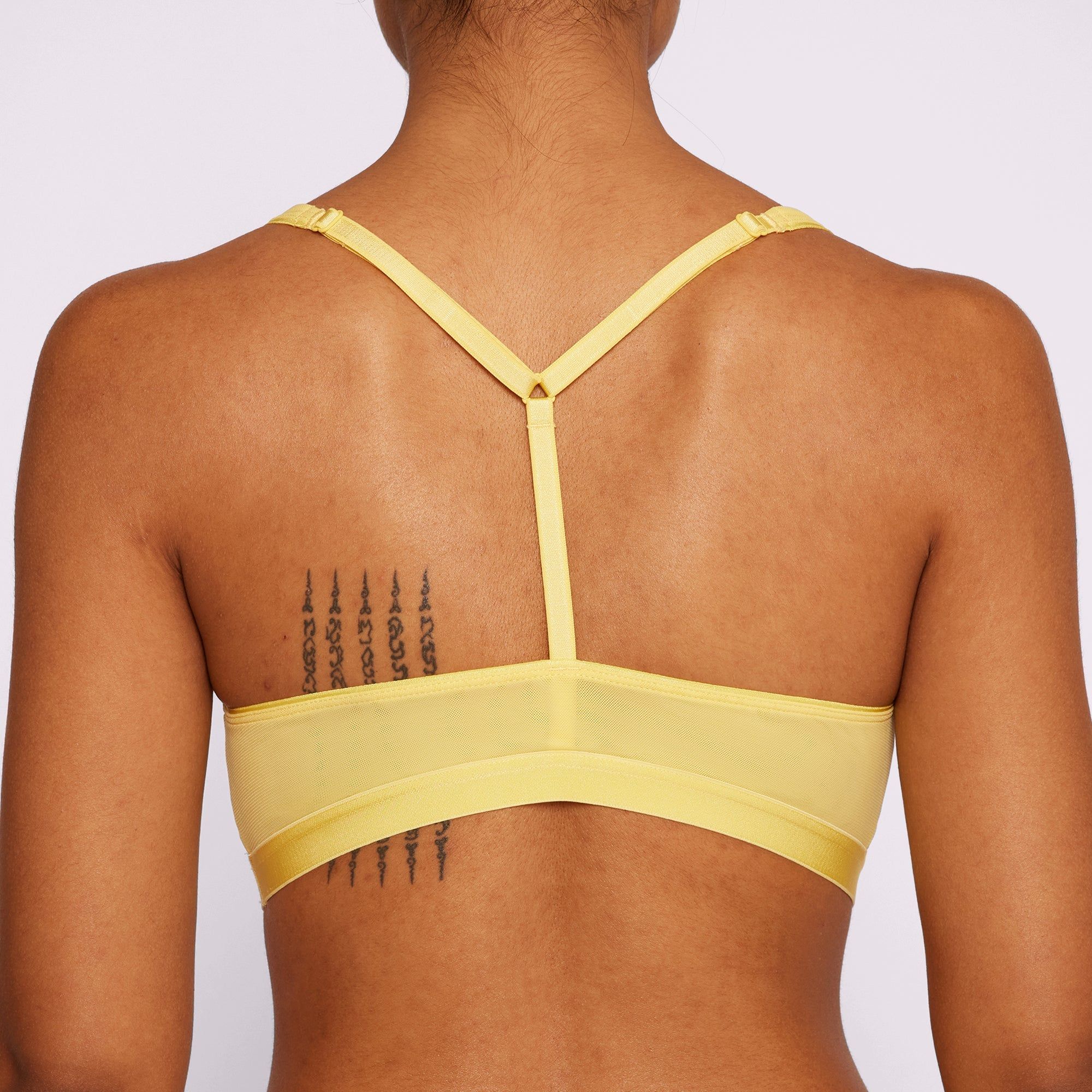Racerback Scoop Bralette | Silky Mesh | Archive (Dandelion) sold by Parade product image thumbnail 3