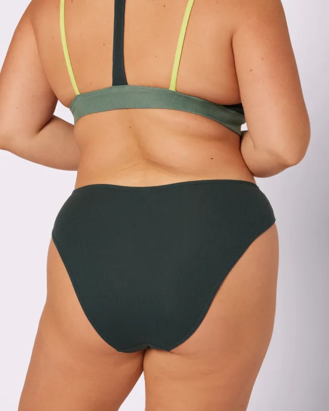 Vintage Rib Second Skin High Rise Brief | Lush Rib (Potion) sold by Parade