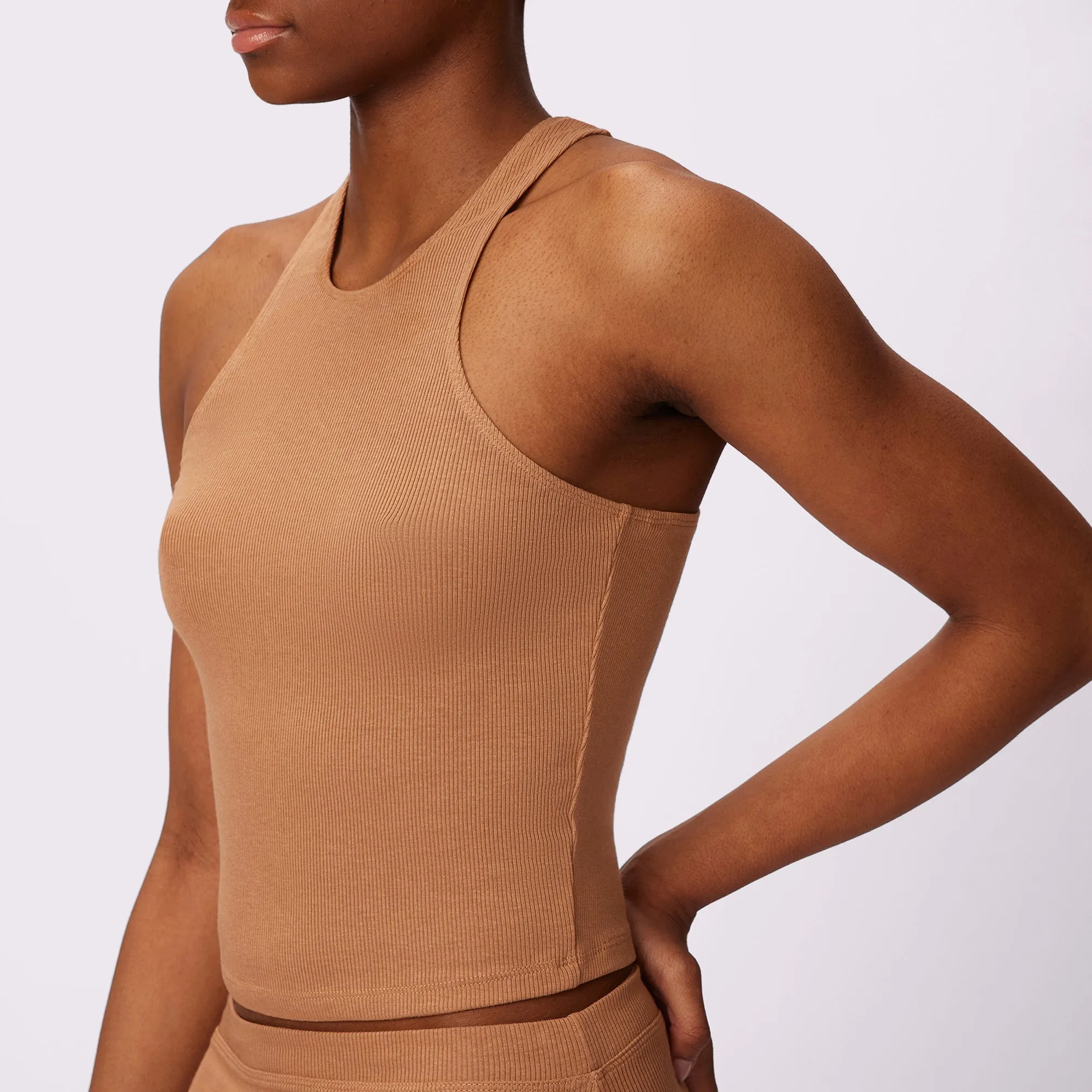 Lush Essential Racer Tank | Lush Rib | Archive (Teddy) sold by Parade product image thumbnail 4