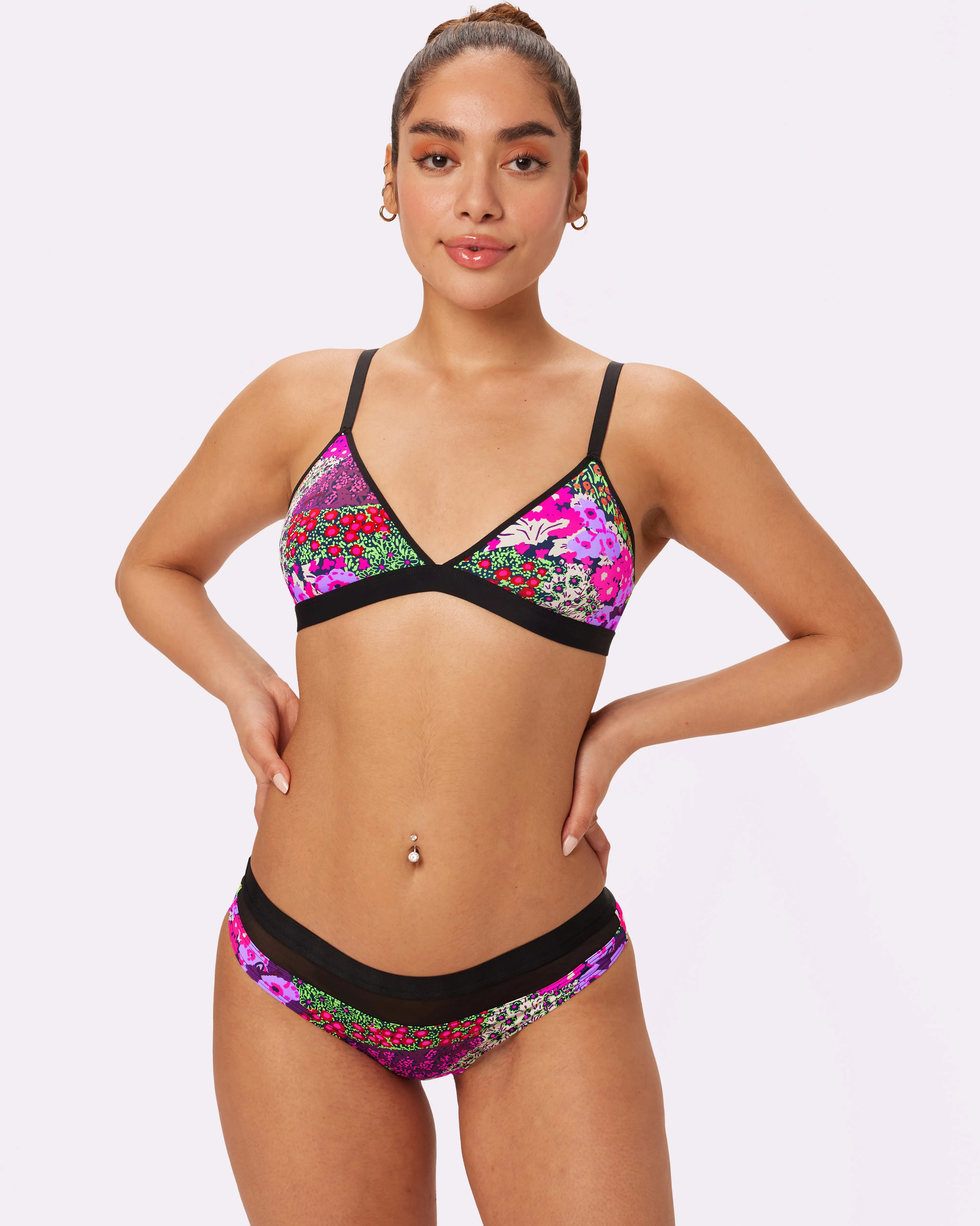 Re:Play Triangle Bralette | Ultra-Soft Re:Play | Archive (Greenhouse Garden) sold by Parade product image thumbnail 2