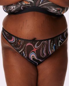 High Cut Thong | Silky Mesh | Archive (Space Drip) sold by Parade