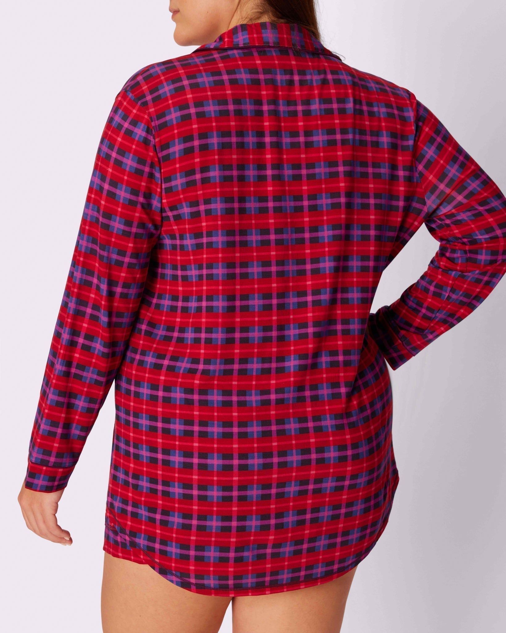 M Cloud Longsleeve Button Up | SuperSoft | Archive (Crushed Berry Plaid) sold by Parade product image thumbnail 3