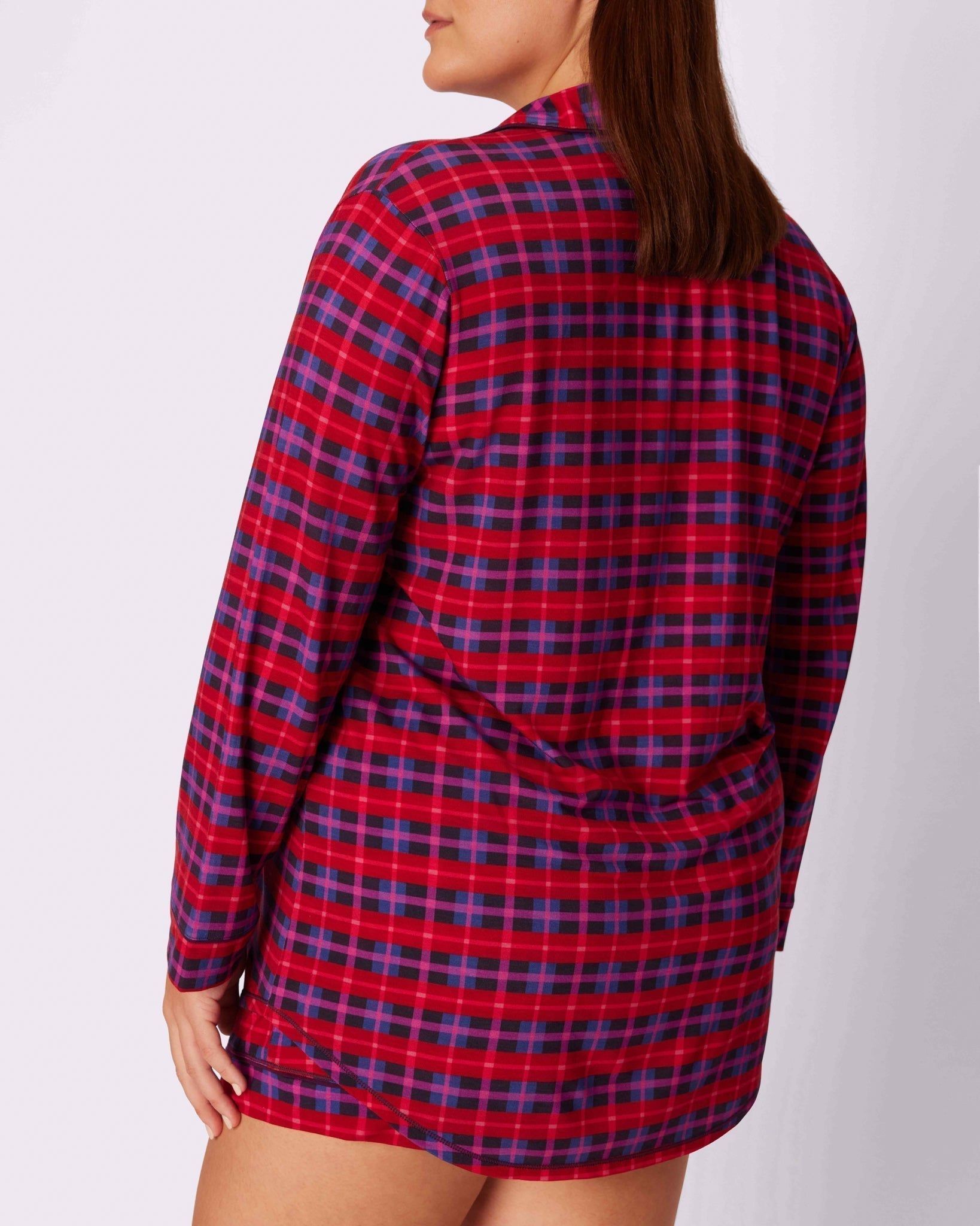 M Cloud Longsleeve Button Up | SuperSoft | Archive (Crushed Berry Plaid) sold by Parade product image thumbnail 4