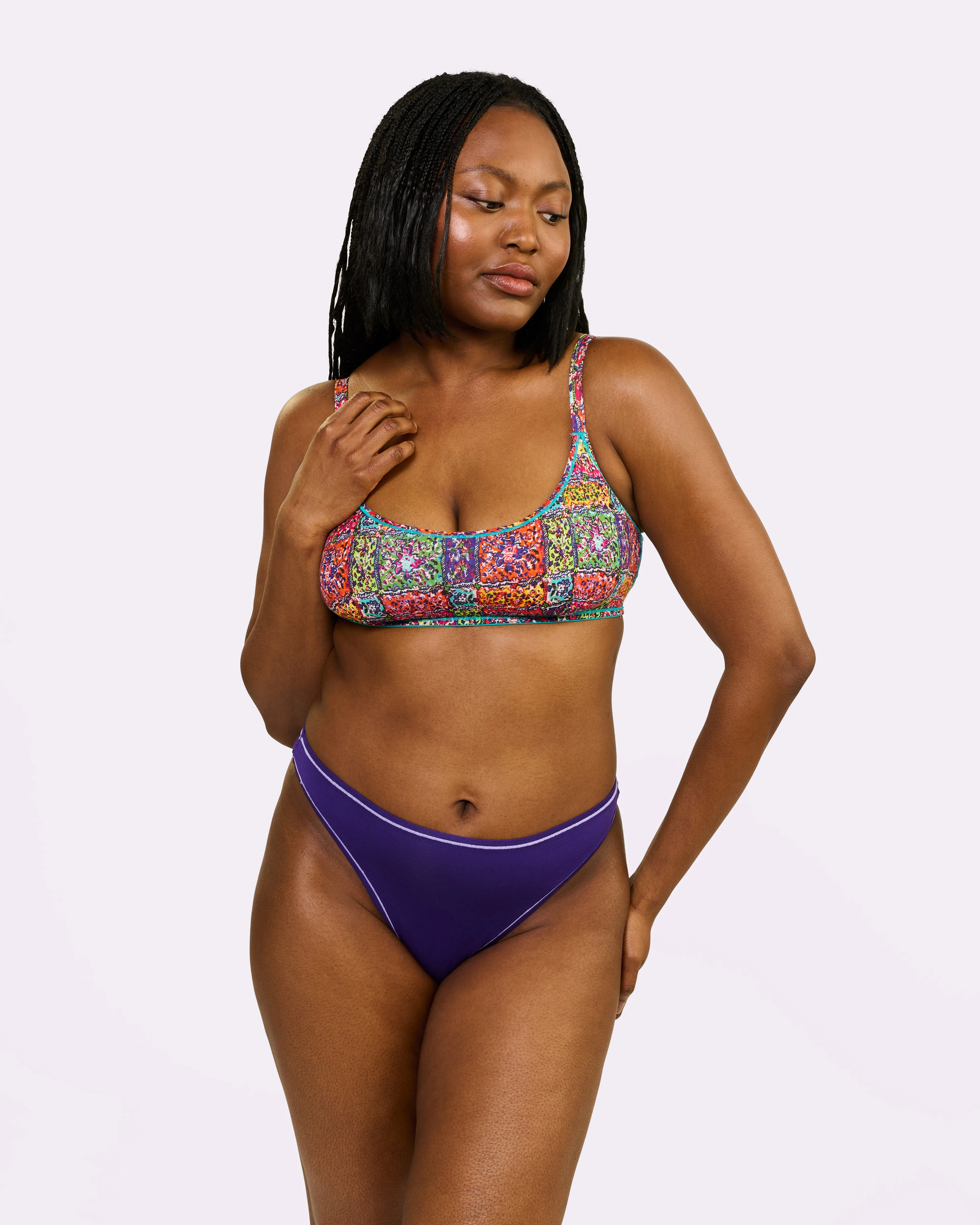 Vintage Soft Scoop Bralette | New:Cotton | Archive (Bandana) sold by Parade product image thumbnail 5