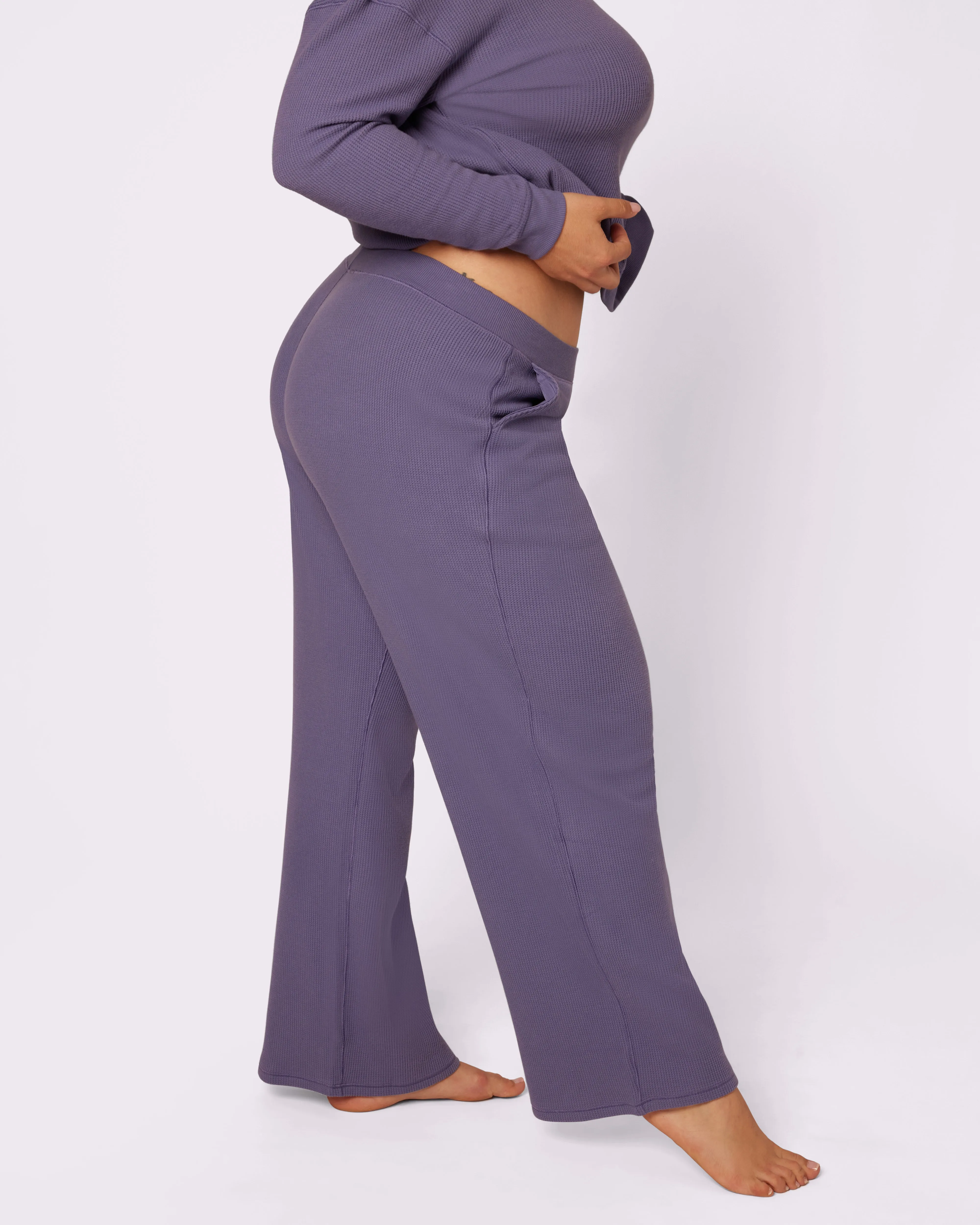 Cozy Casual Wide-Leg Pants | Cozy Waffle | Archive (Fog) sold by Parade product image thumbnail 2