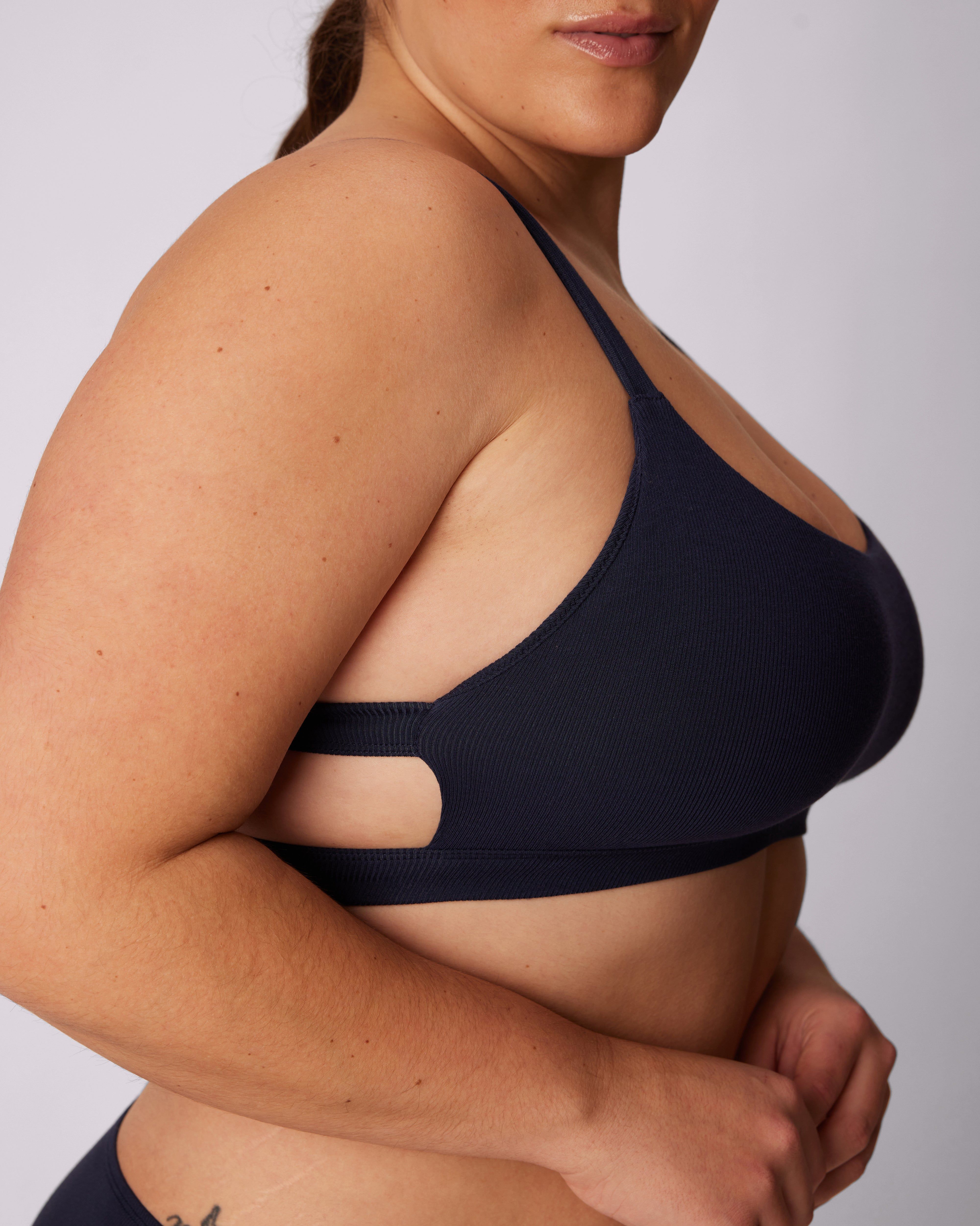 1+ Square Scoop Bralette | Lush Rib | Archive (Neptune) sold by Parade product image thumbnail 4