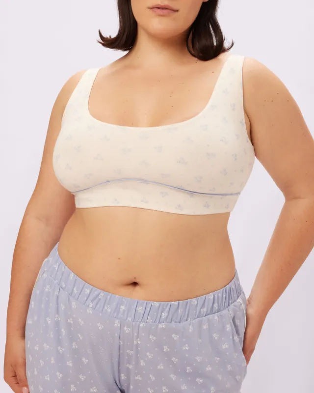 Cloud Scoop Bralette | SuperSoft | Archive (Bouquet Blooms) sold by Parade