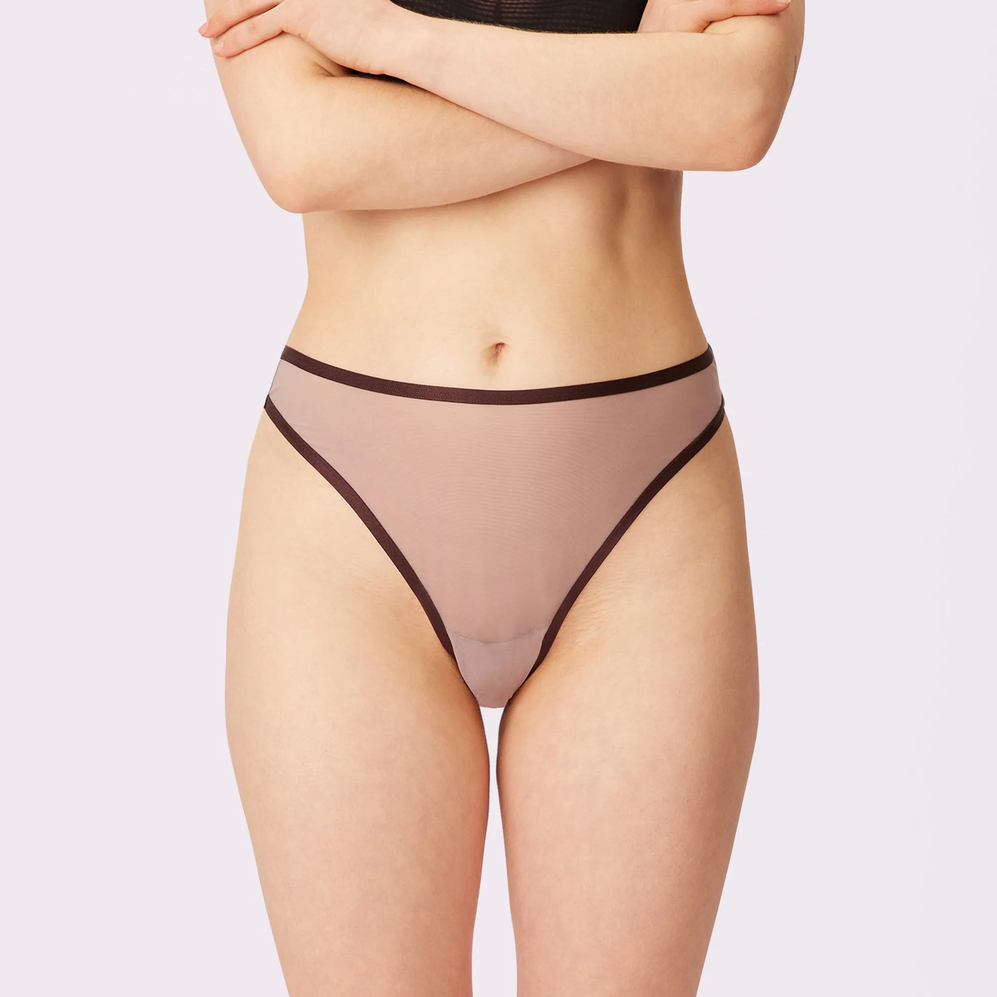High Cut Thong | Silky Mesh | Archive (Dusk) sold by Parade product image thumbnail 3