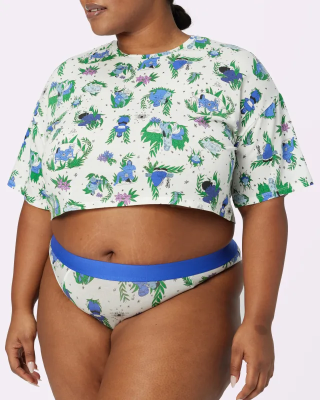 Breezy Crop Tee | New:Cotton | Archive (Smutty Toile) sold by Parade