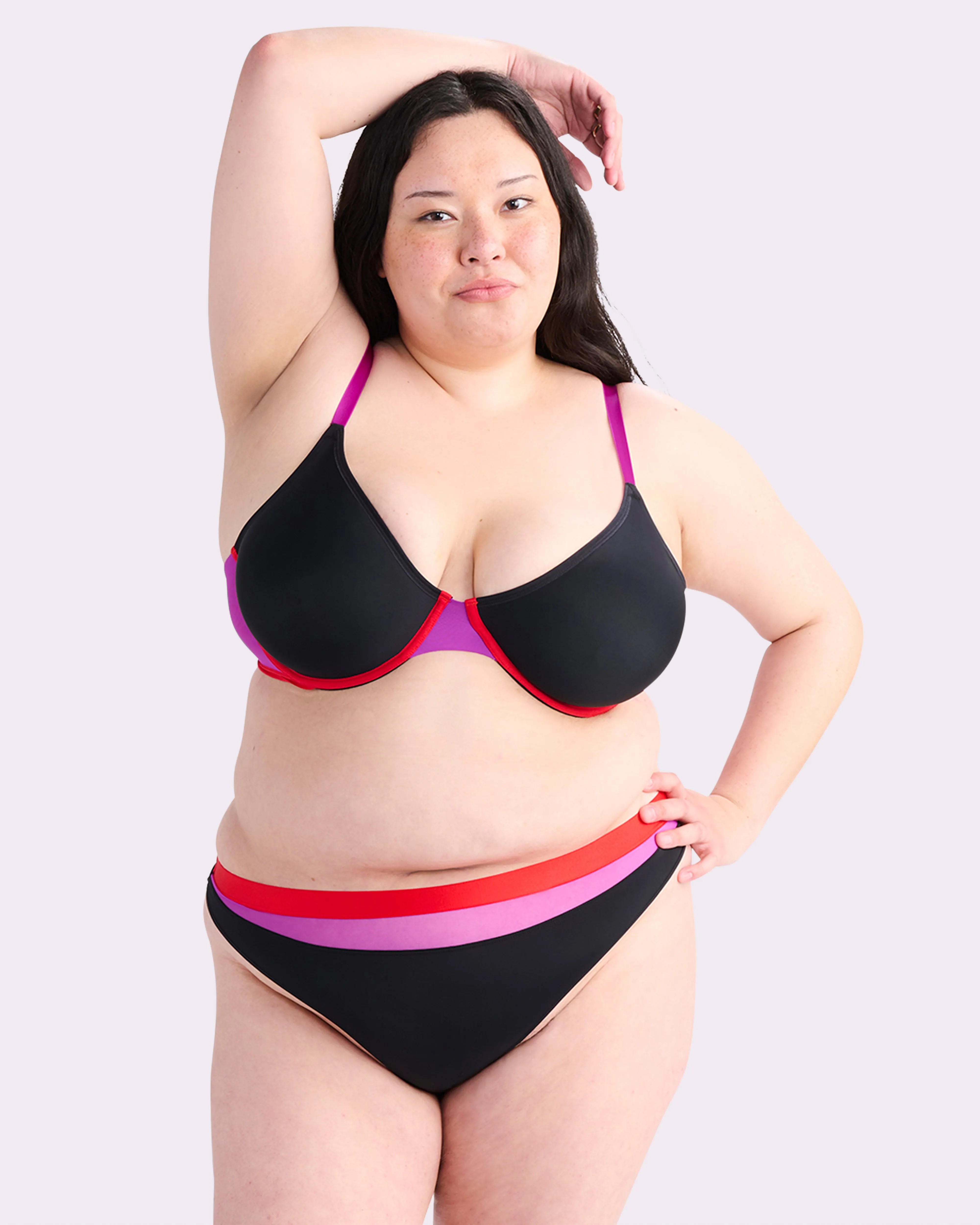 Re:Play Unlined Underwire Bra | Ultra-Soft Re:Play (Eightball Colorblock) sold by Parade product image thumbnail 5