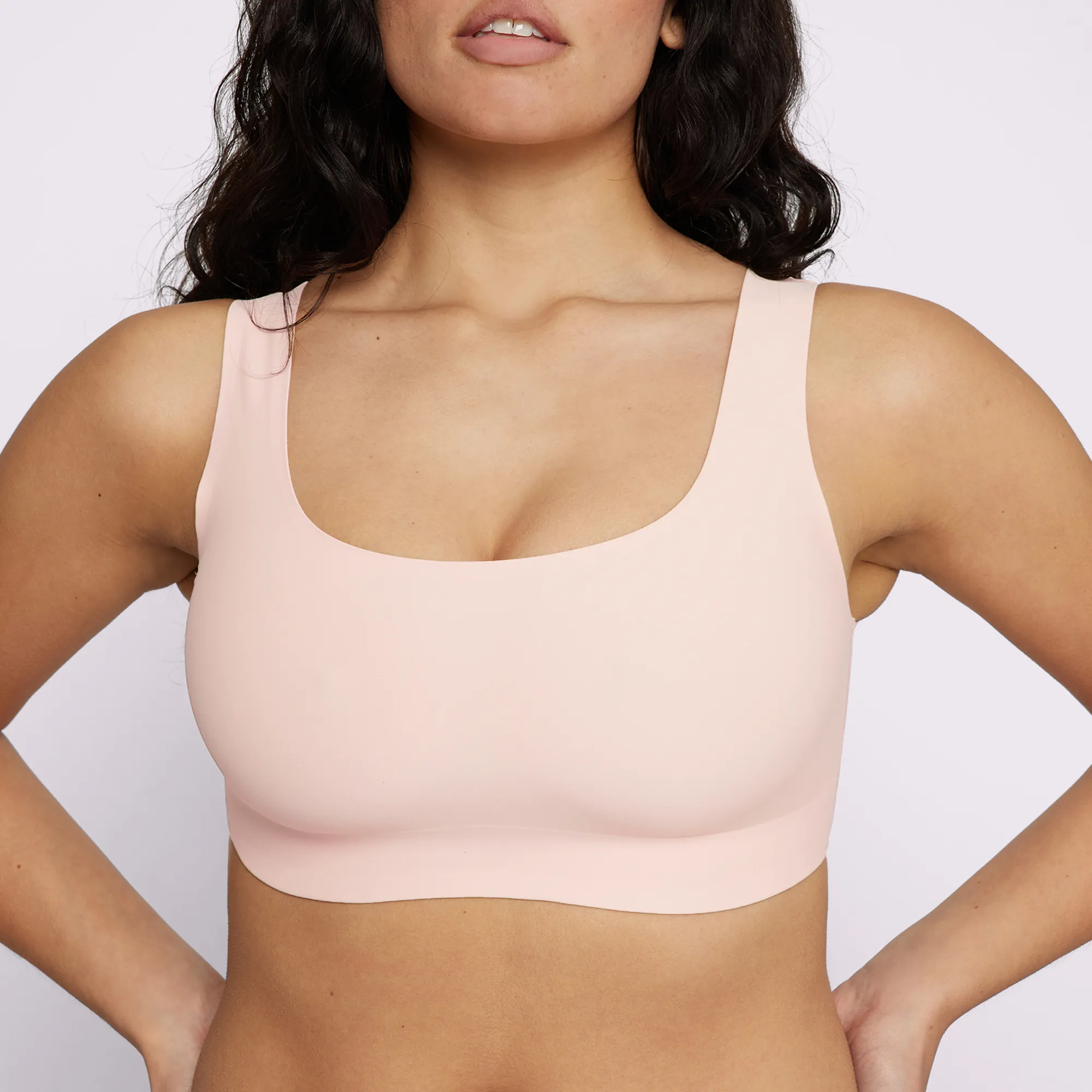 Support Lift Scoop Bralette | Seamless Universal (Peach Whip) sold by Parade product image thumbnail 2