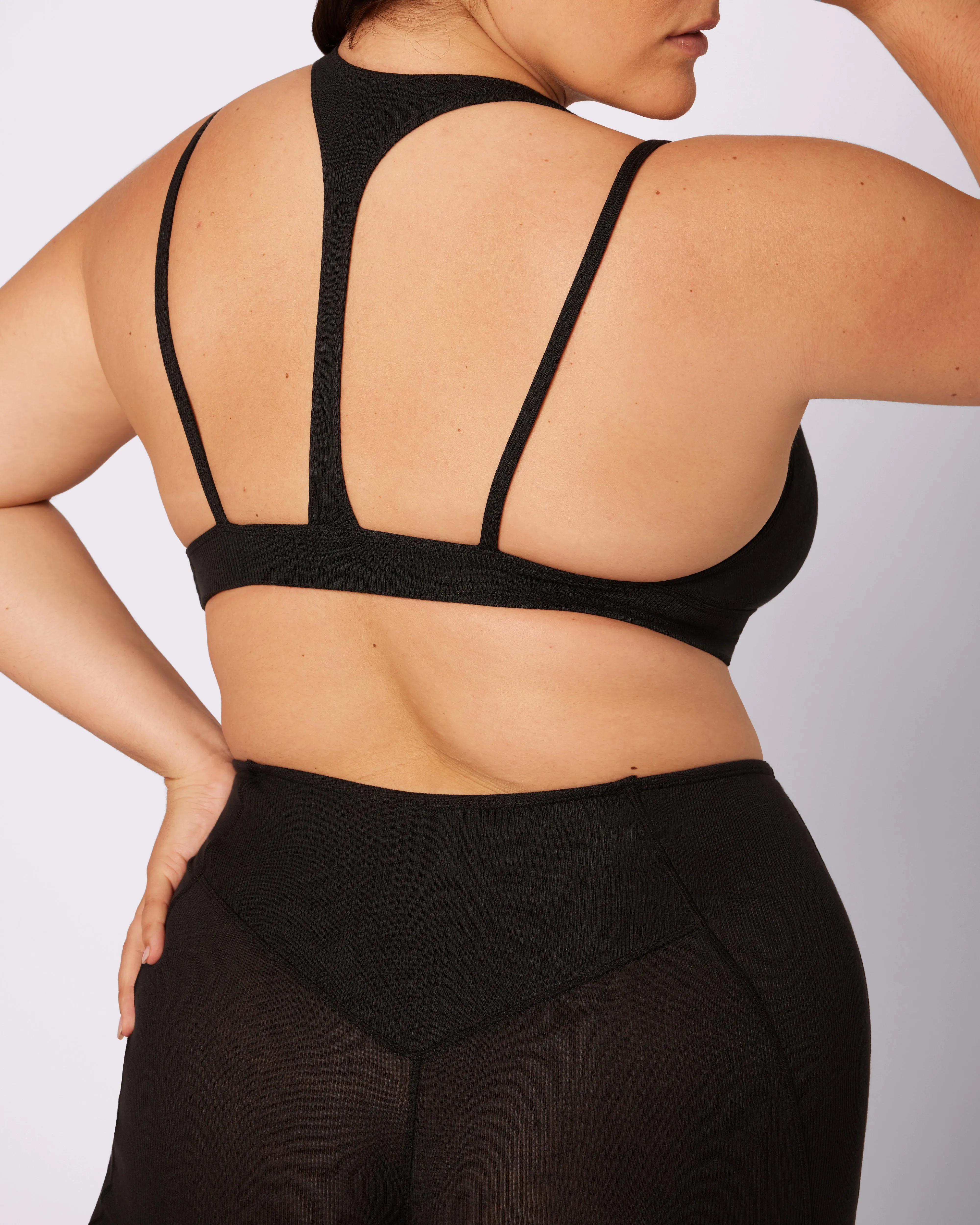 Peekaboo Scoop Layered Bralette | Lush Rib | Archive (Eightball) sold by Parade product image thumbnail 3