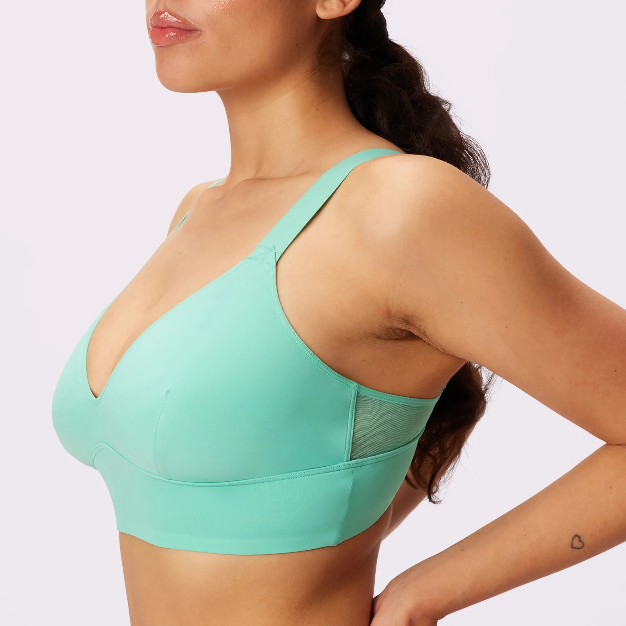 Dream Sculpt Longline Bralette | Ultra-Soft Re:Play | Archive (Buttermint) sold by Parade product image thumbnail 4