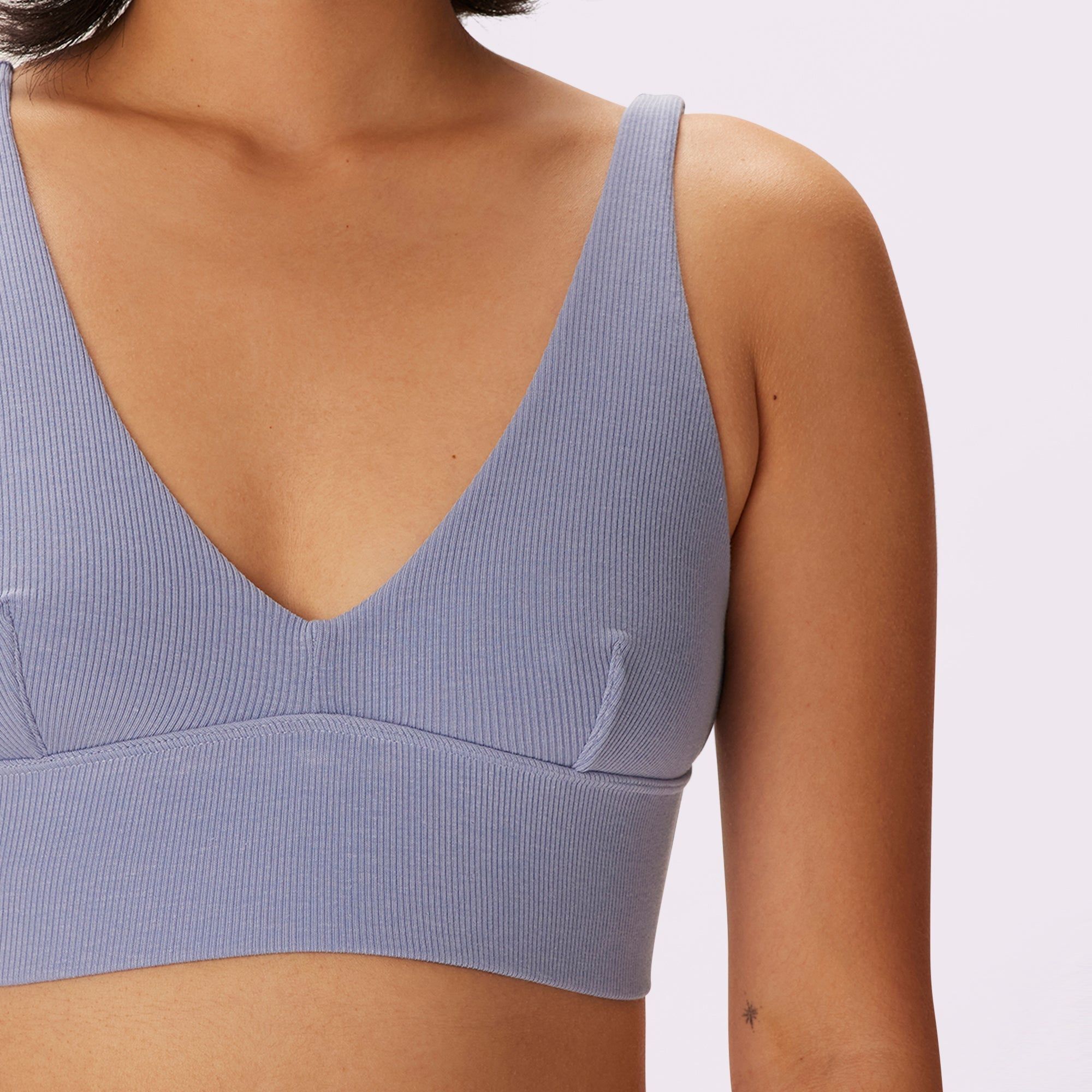 Lush Sculpt Plunge Longline Bralette | Lush Rib | Archive (Skydive) sold by Parade product image thumbnail 4