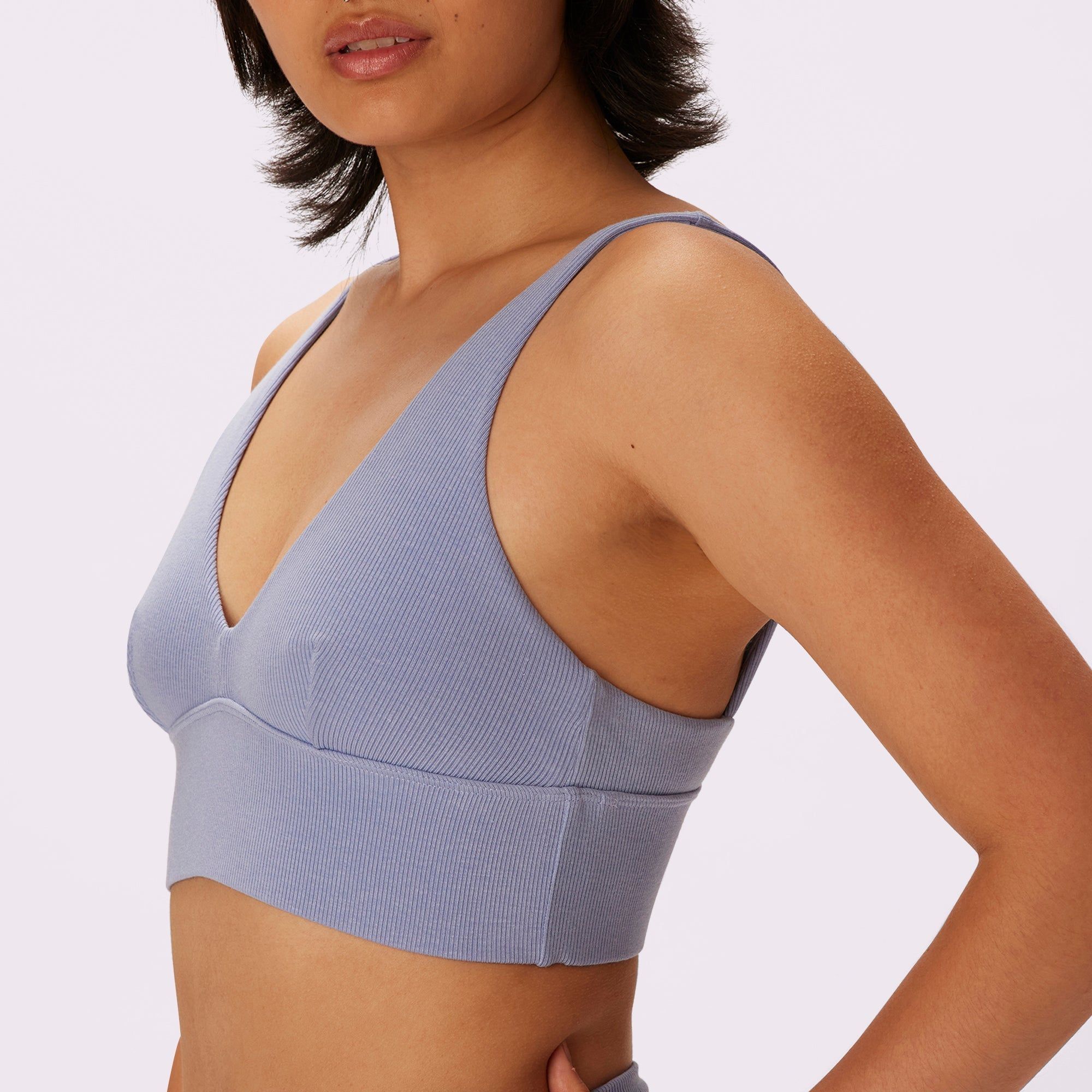 Lush Sculpt Plunge Longline Bralette | Lush Rib | Archive (Skydive) sold by Parade product image thumbnail 3