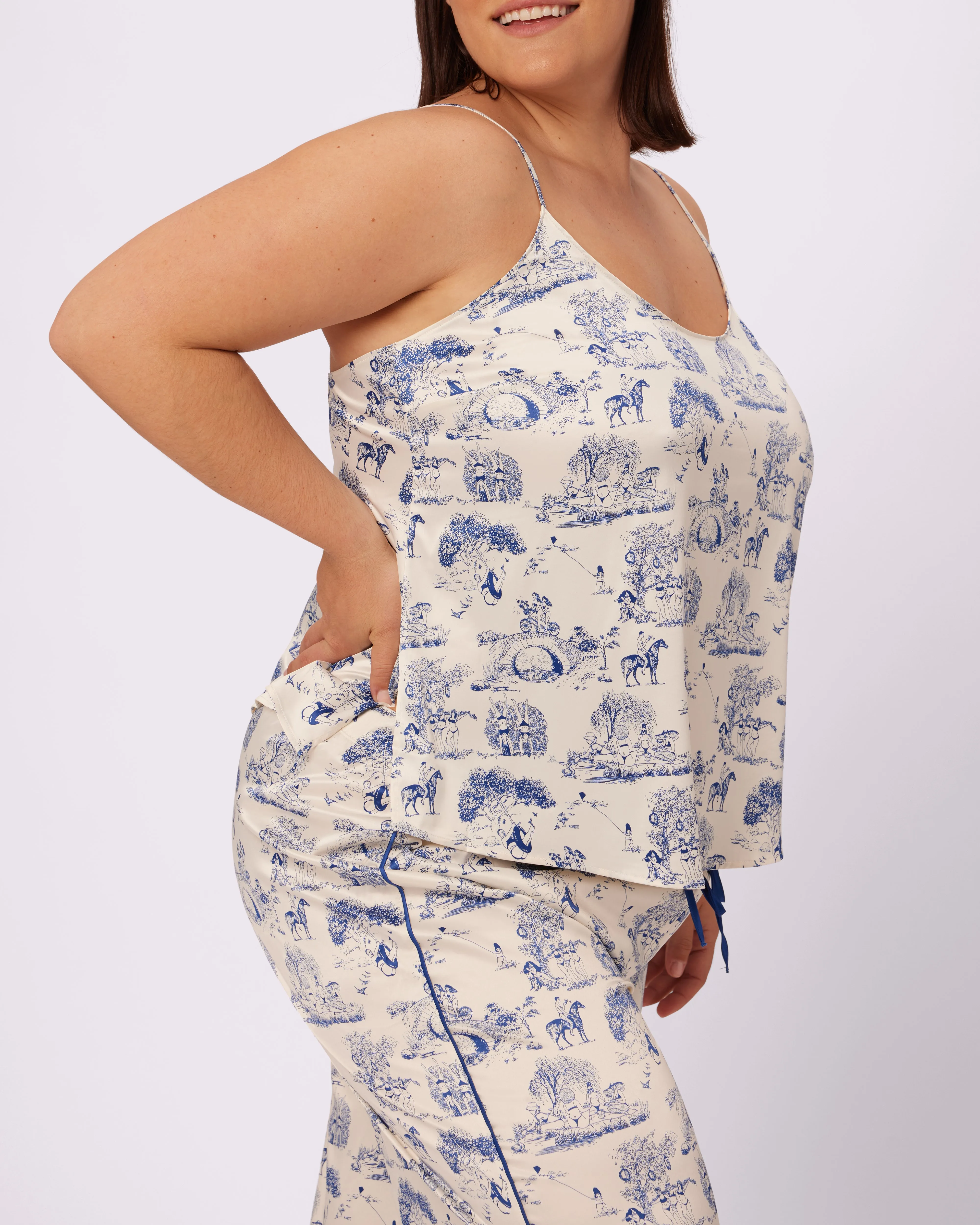 Dream Scoop Cami | Luxe Satin | Archive (Toile Cloud) sold by Parade product image thumbnail 5