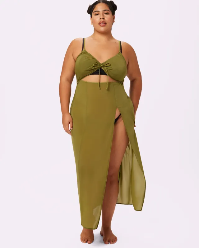 Endless Summer Cutout Coverup | Silky Mesh | Archive (Palm Tree) sold by Parade