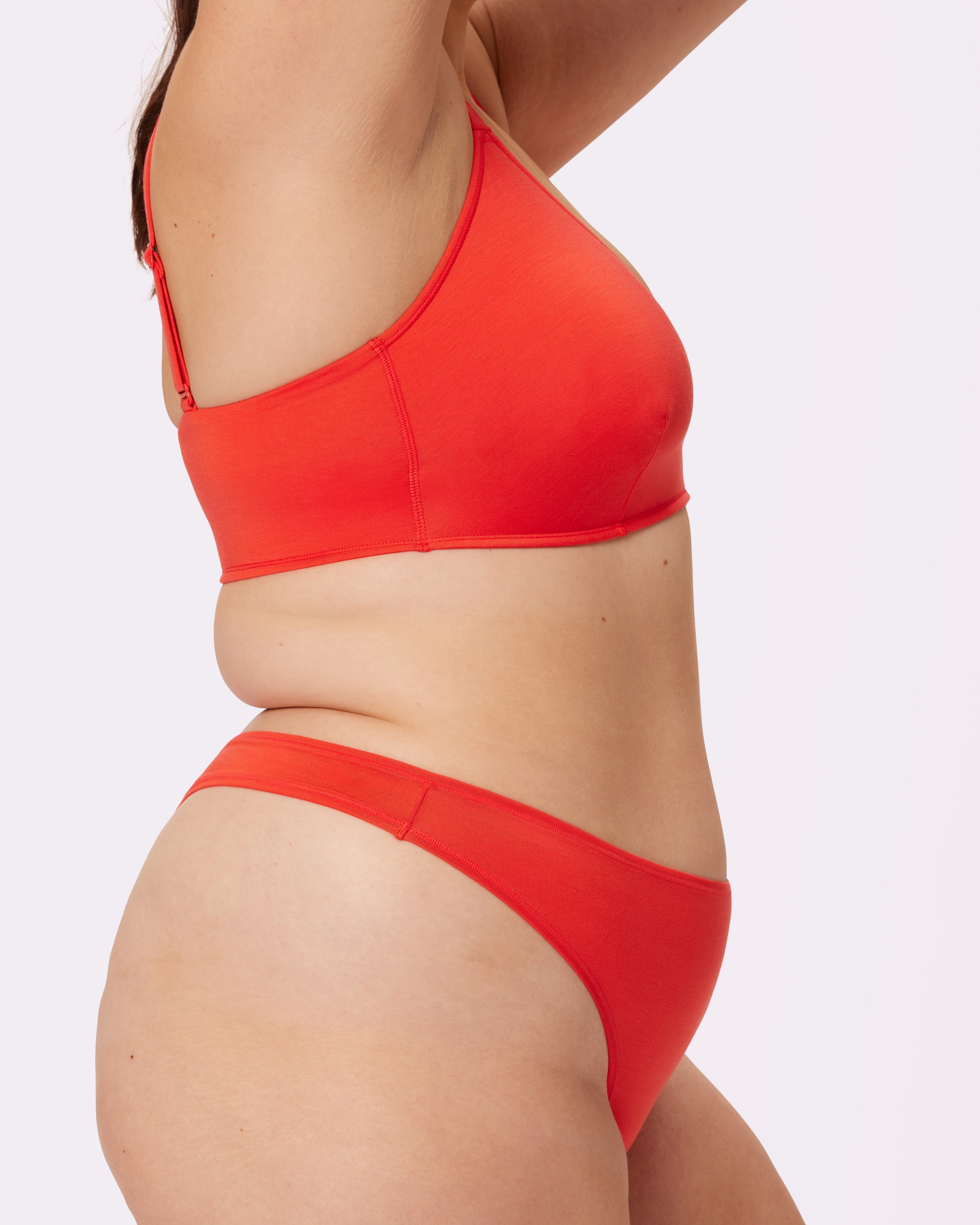 2XL Vintage Soft Triangle Bralette | New:Cotton | Archive (Strawberry) sold by Parade product image thumbnail 4