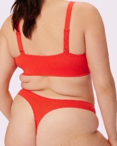 2XL Vintage Soft Triangle Bralette | New:Cotton | Archive (Strawberry) sold by Parade