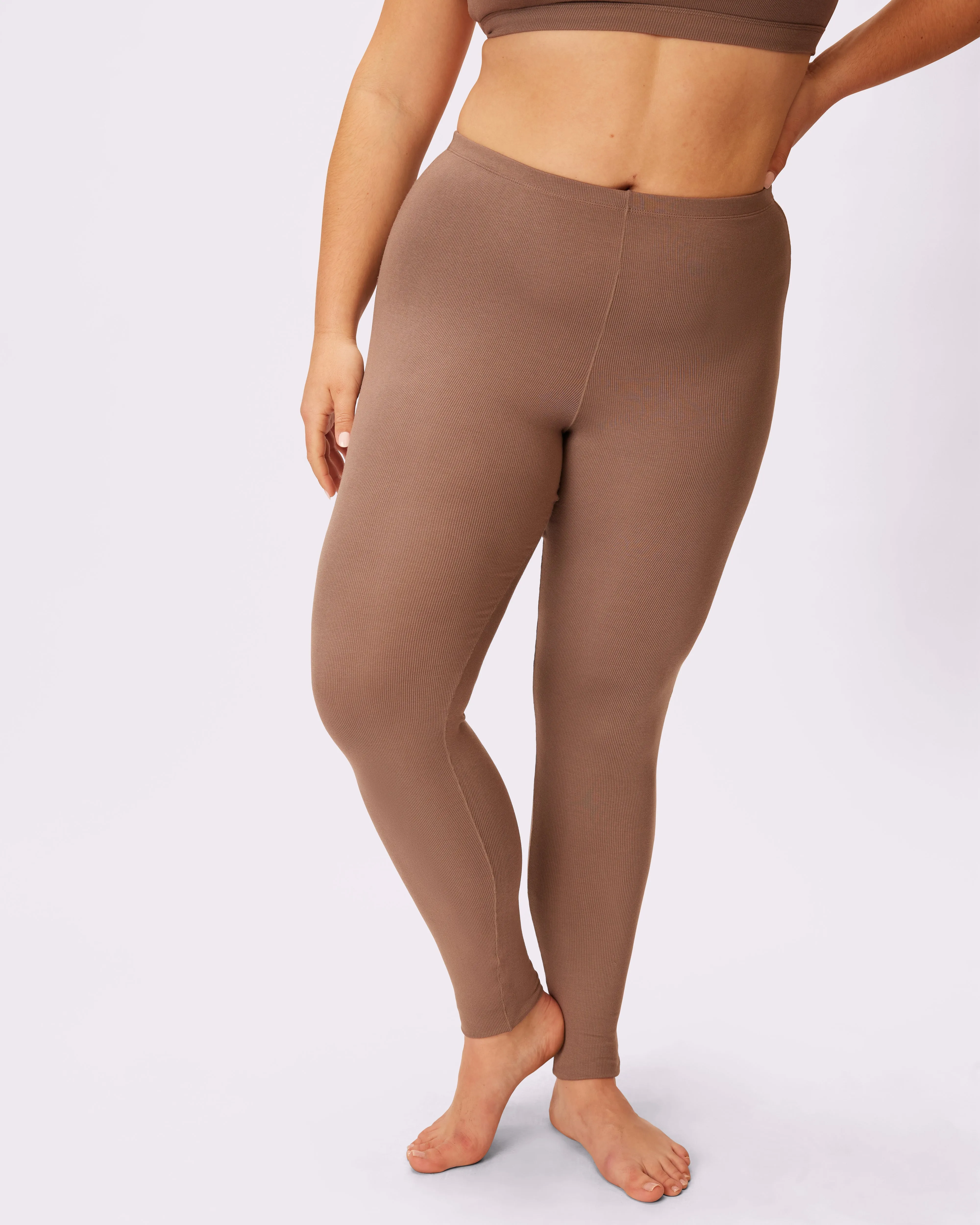 Comfort Rib Leggings | Lush Rib | Archive (Truffle) sold by Parade