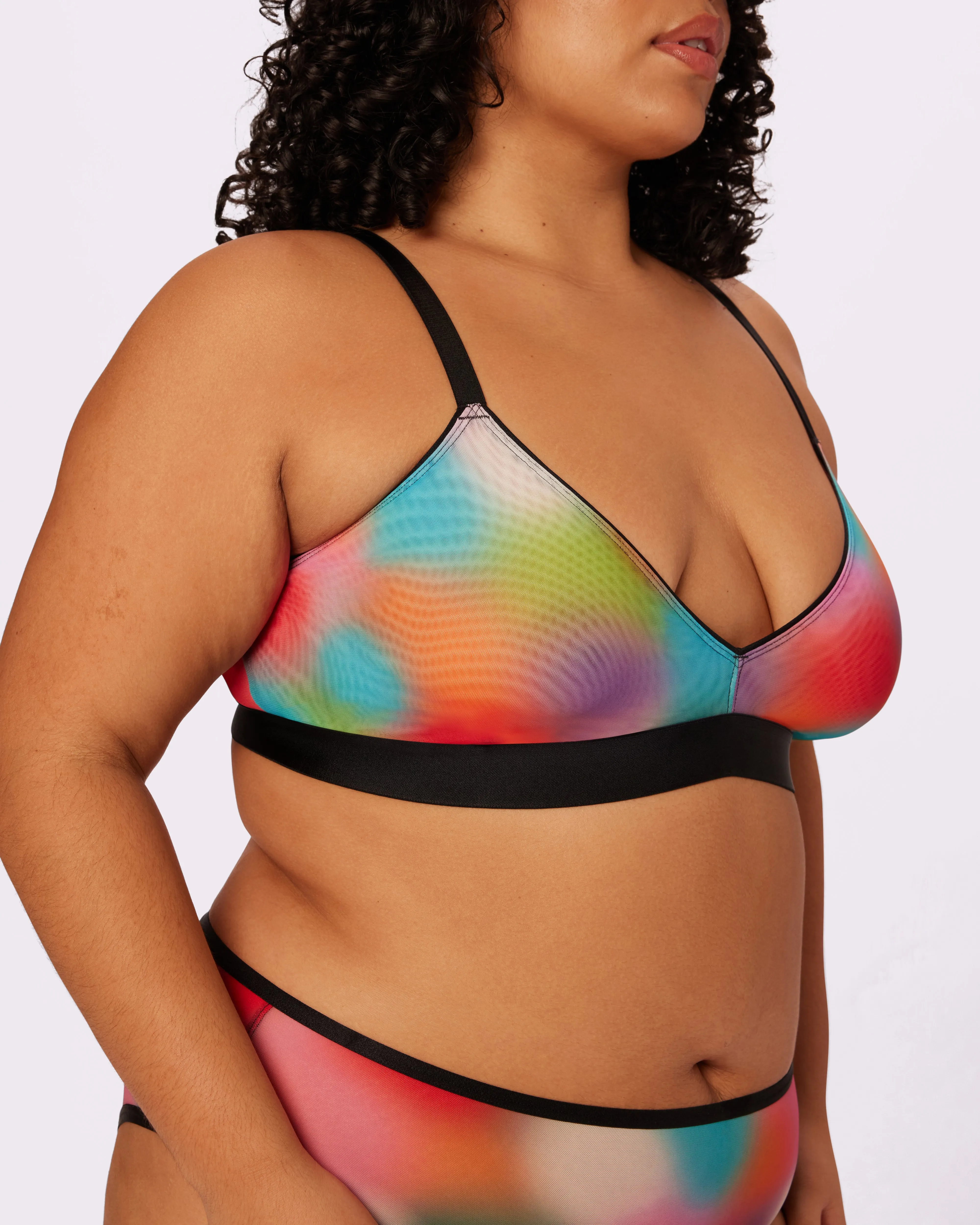 Triangle Bralette | Silky Mesh | Archive (Supernova) sold by Parade product image thumbnail 3