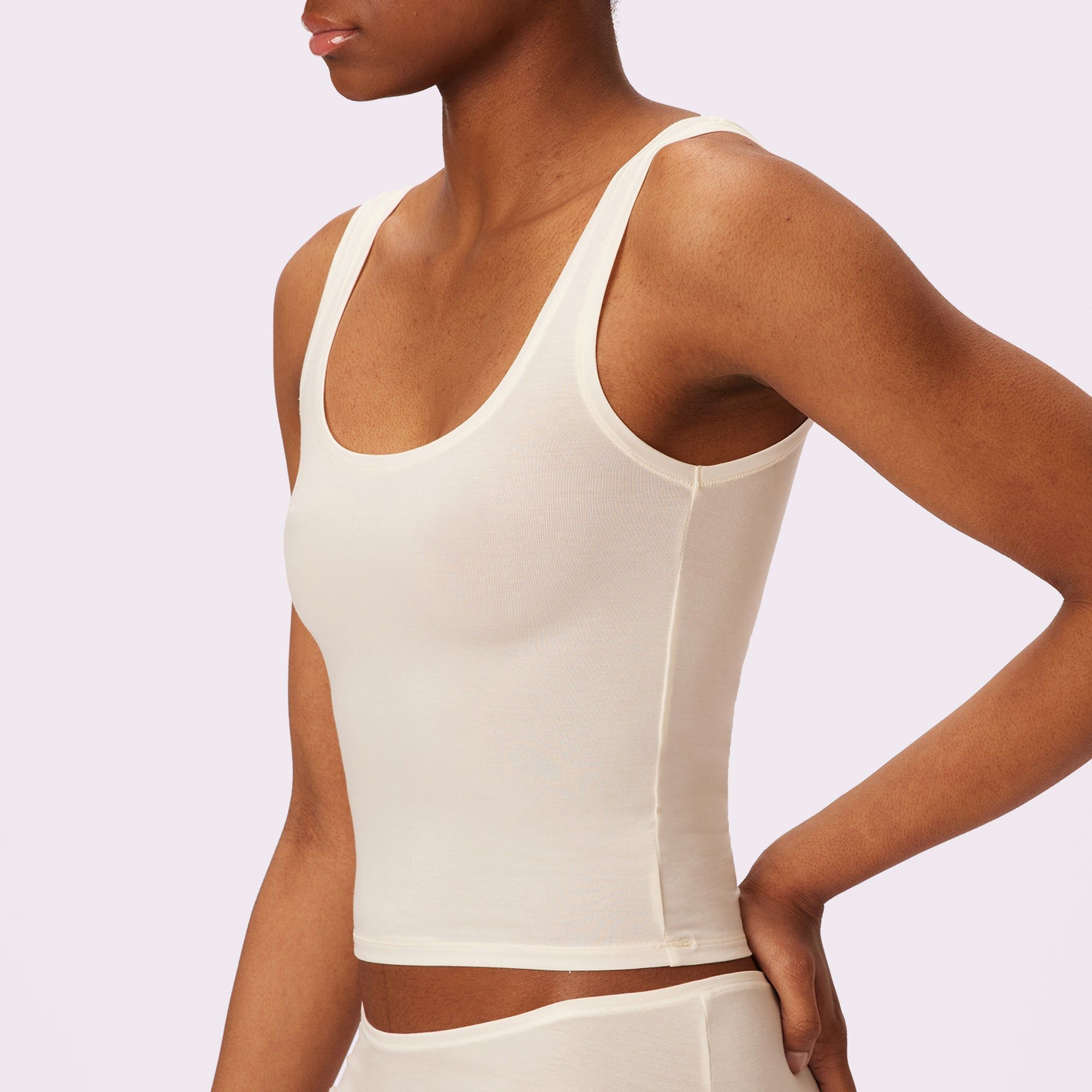 XL Vintage Essential Scoop Tank | New:Cotton | Archive (Cloud) sold by Parade product image thumbnail 4