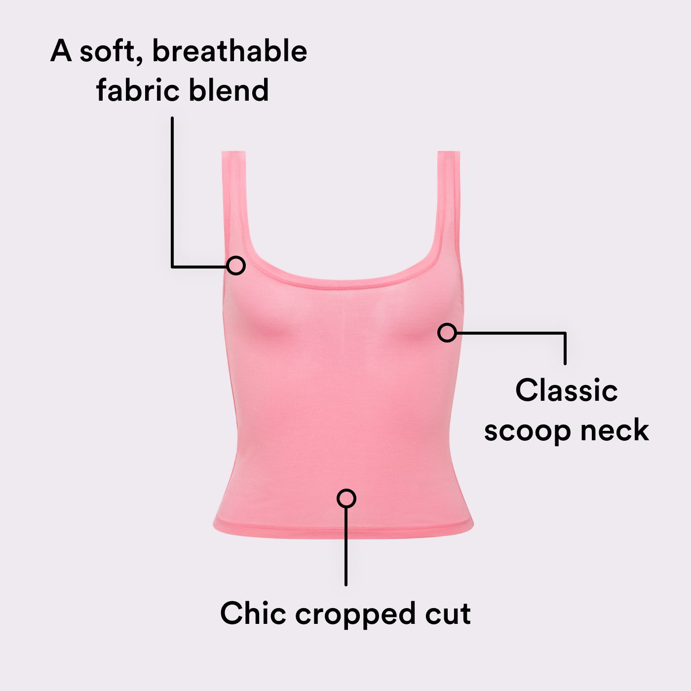 XL Vintage Essential Scoop Tank | New:Cotton | Archive (Cloud) sold by Parade product image thumbnail 2