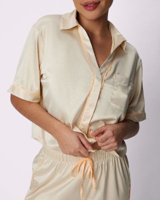 2XL Luxe Sleep Button Up | Luxe Satin | Archive (Love Letter) sold by Parade