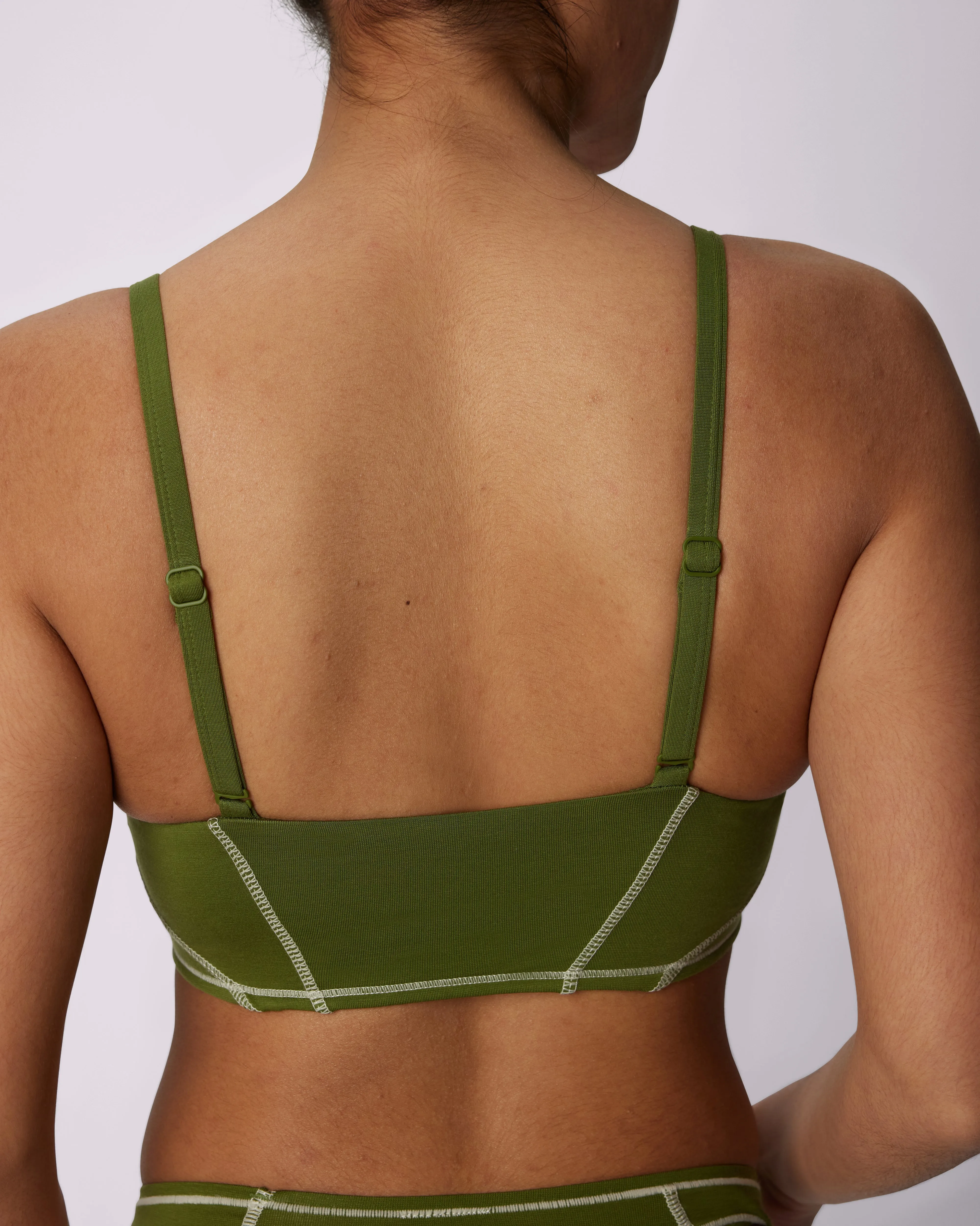Vintage Soft Triangle Bralette | New:Cotton | Archive (Vine Pop) sold by Parade product image thumbnail 2