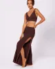 Comfort Rib Wide Leg Slit Pants | Lush Rib | Archive (Pretzel) sold by Parade