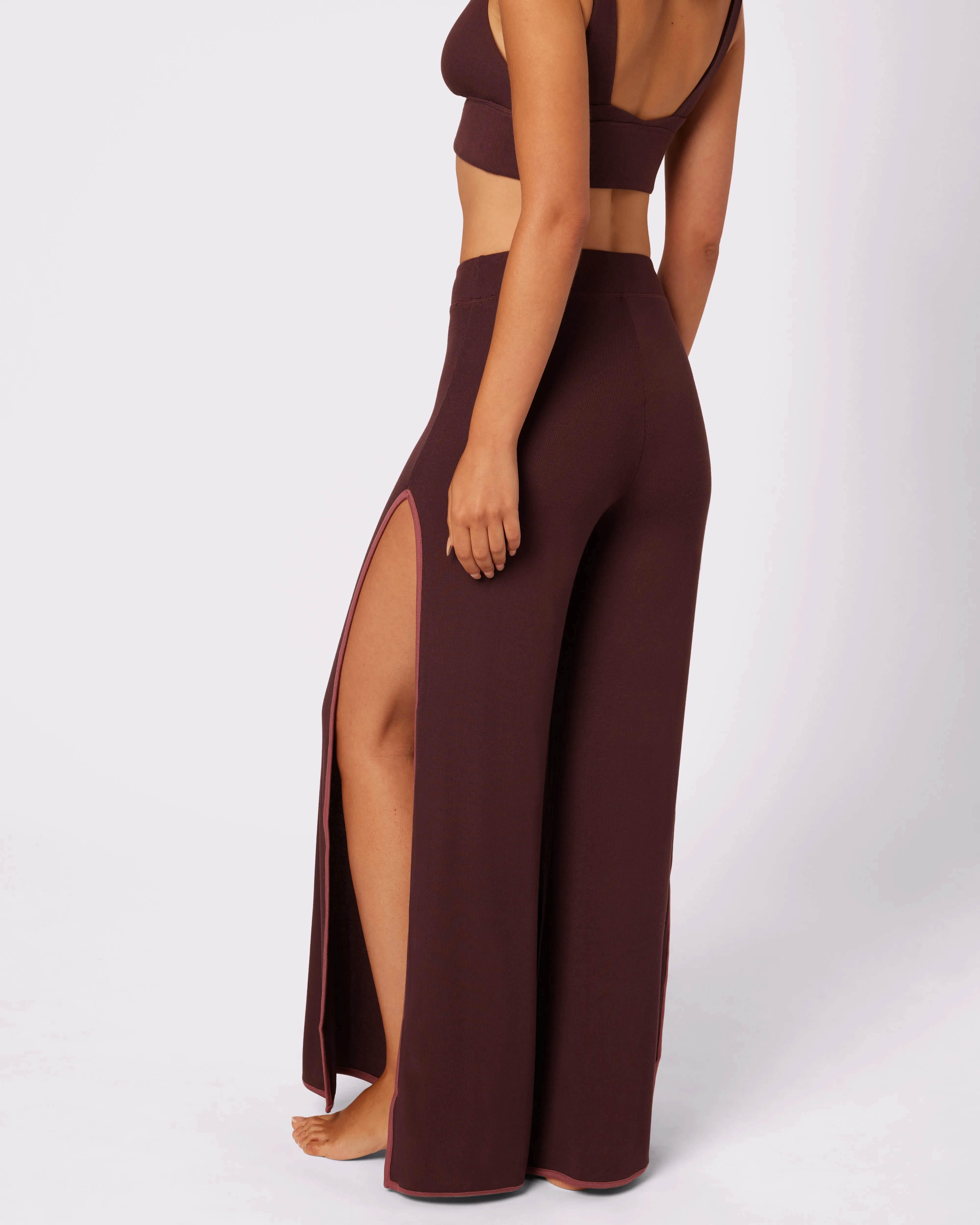 Comfort Rib Wide Leg Slit Pants | Lush Rib | Archive (Pretzel) sold by Parade product image thumbnail 2