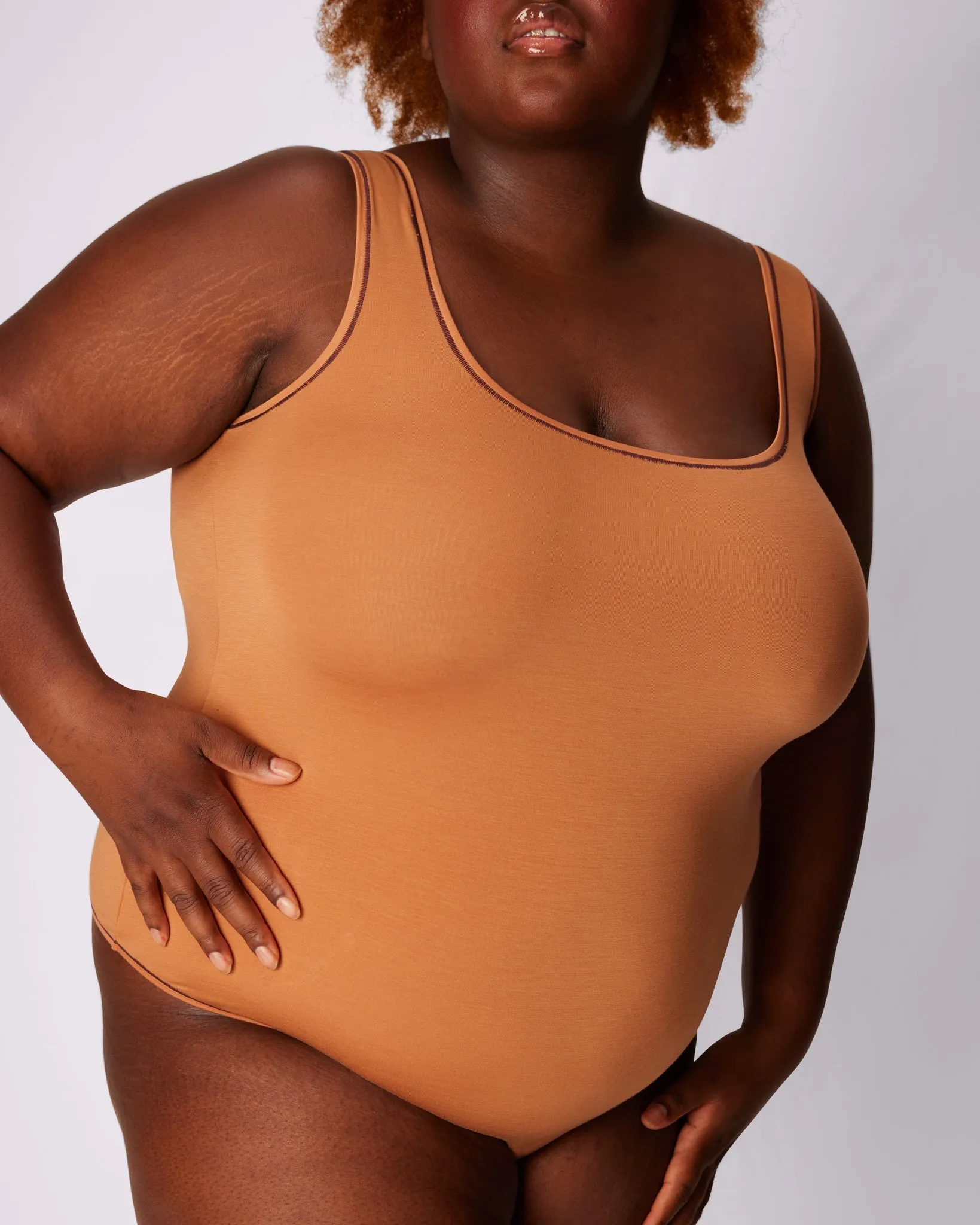 Vintage Fit Bodysuit | New:Cotton | Archive (Choco Chip) sold by Parade product image thumbnail 4