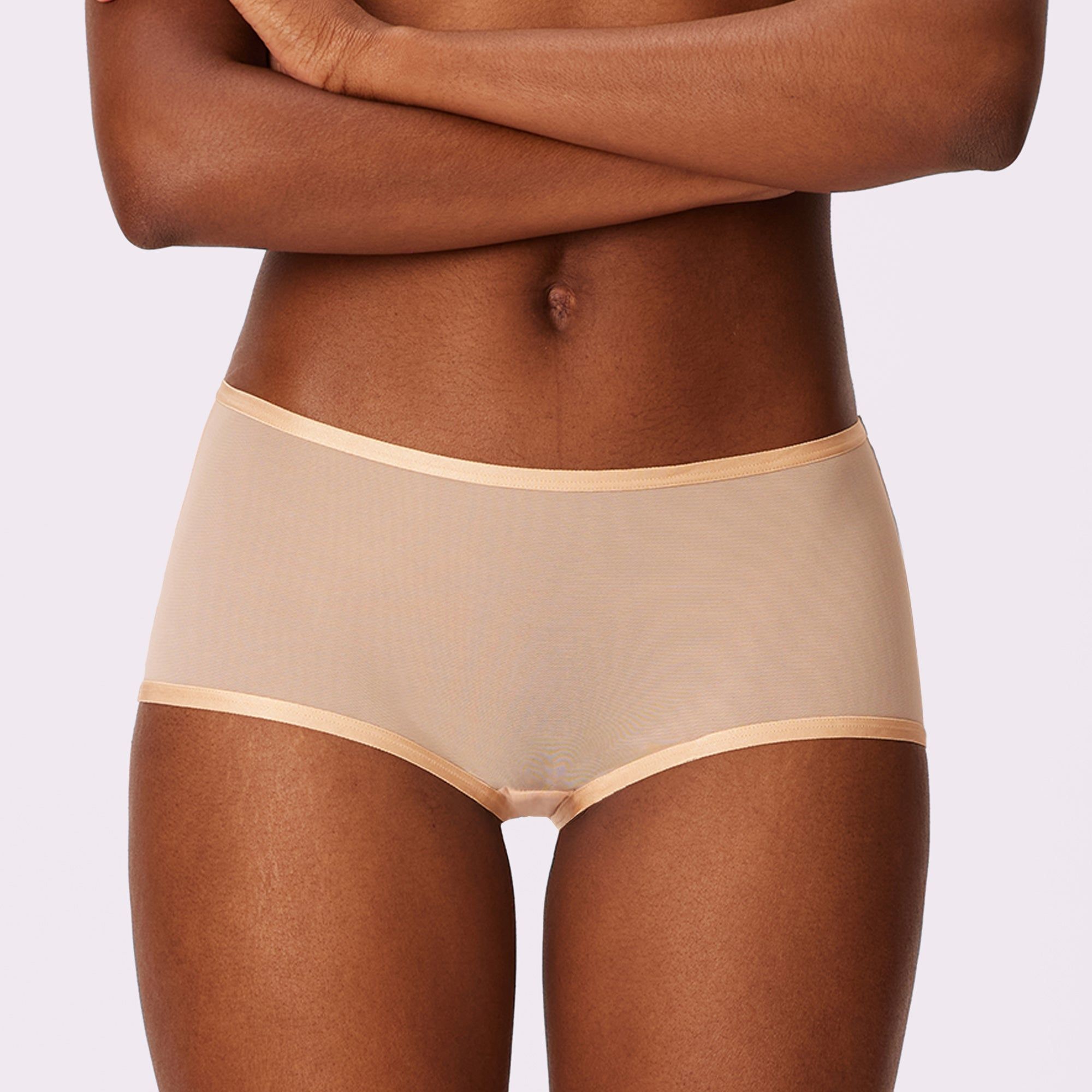 XS High Rise Boyshort | Silky Mesh | Archive (Oatmilk) sold by Parade product image thumbnail 2
