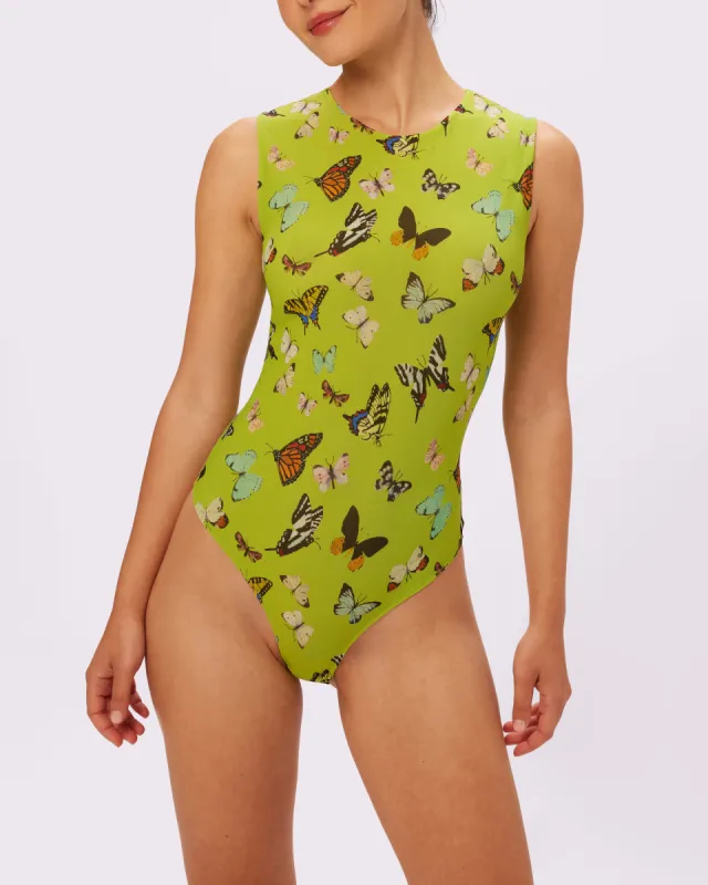 Luxe Sleeveless Bodysuit | Silky Mesh (Enchanted) sold by Parade