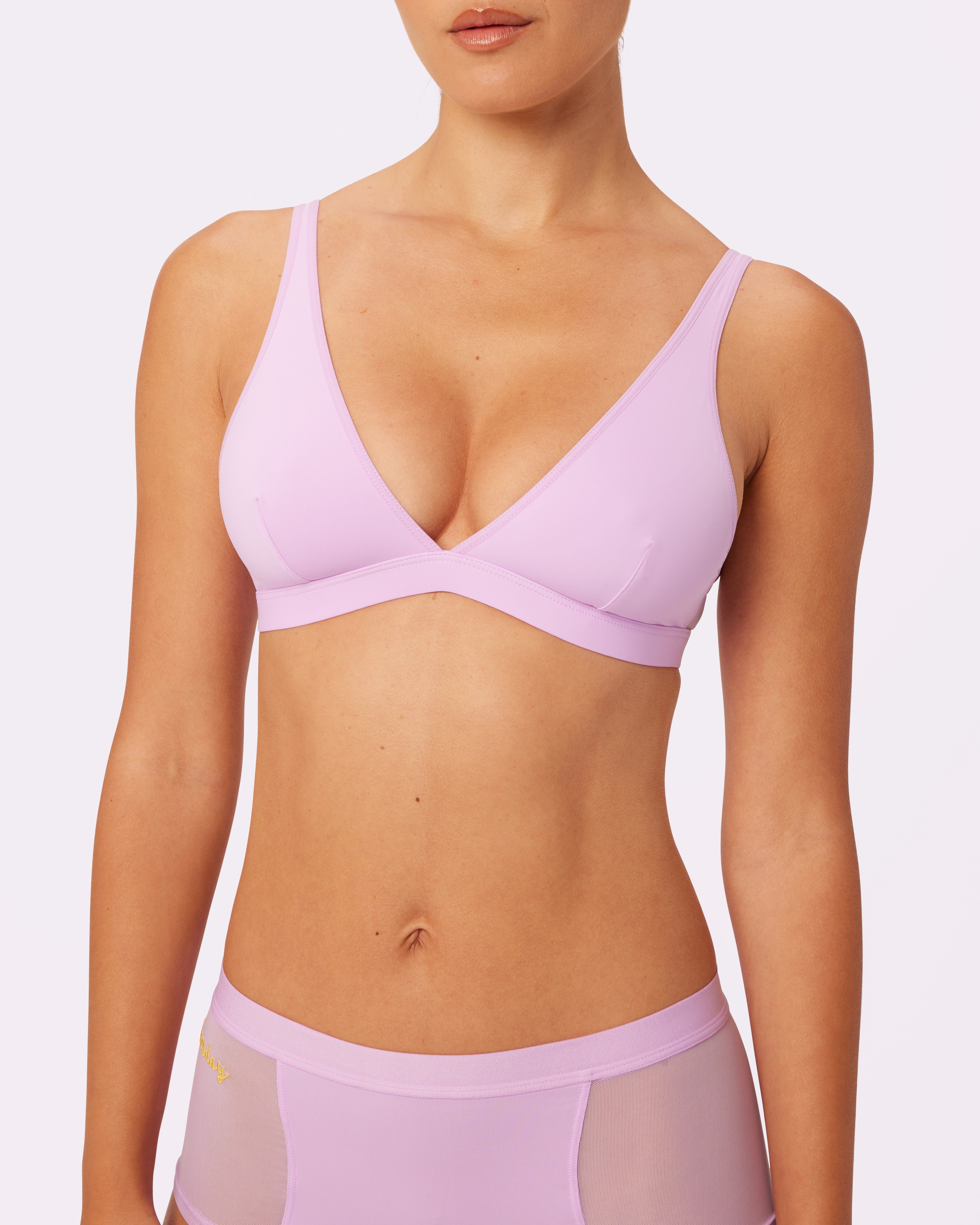 Dream Fit Plunge Bralette | Ultra-Soft Re:Play | Archive (Lavender Honey) sold by Parade