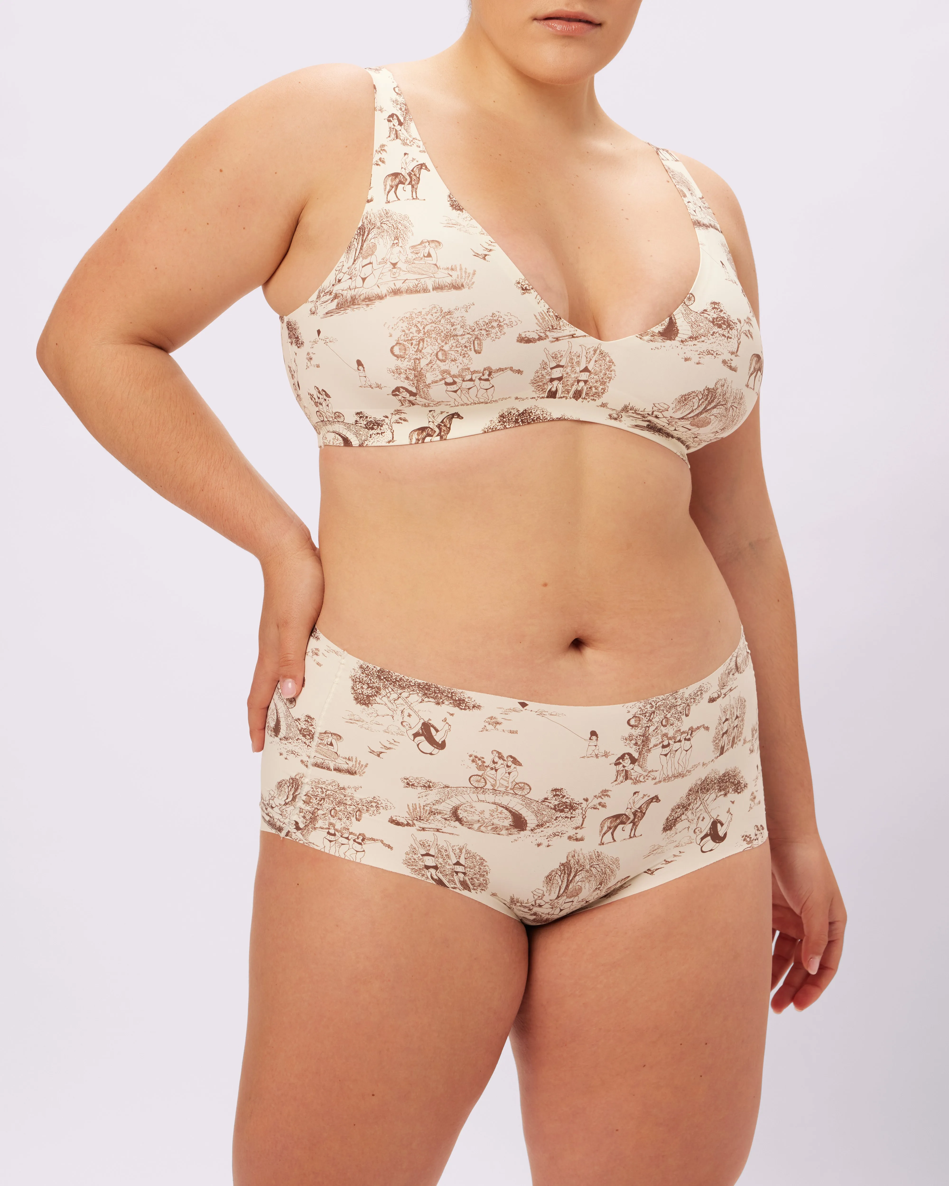 Support Lift Plunge Bralette | Seamless Universal | Archive (Toile) sold by Parade product image thumbnail 5
