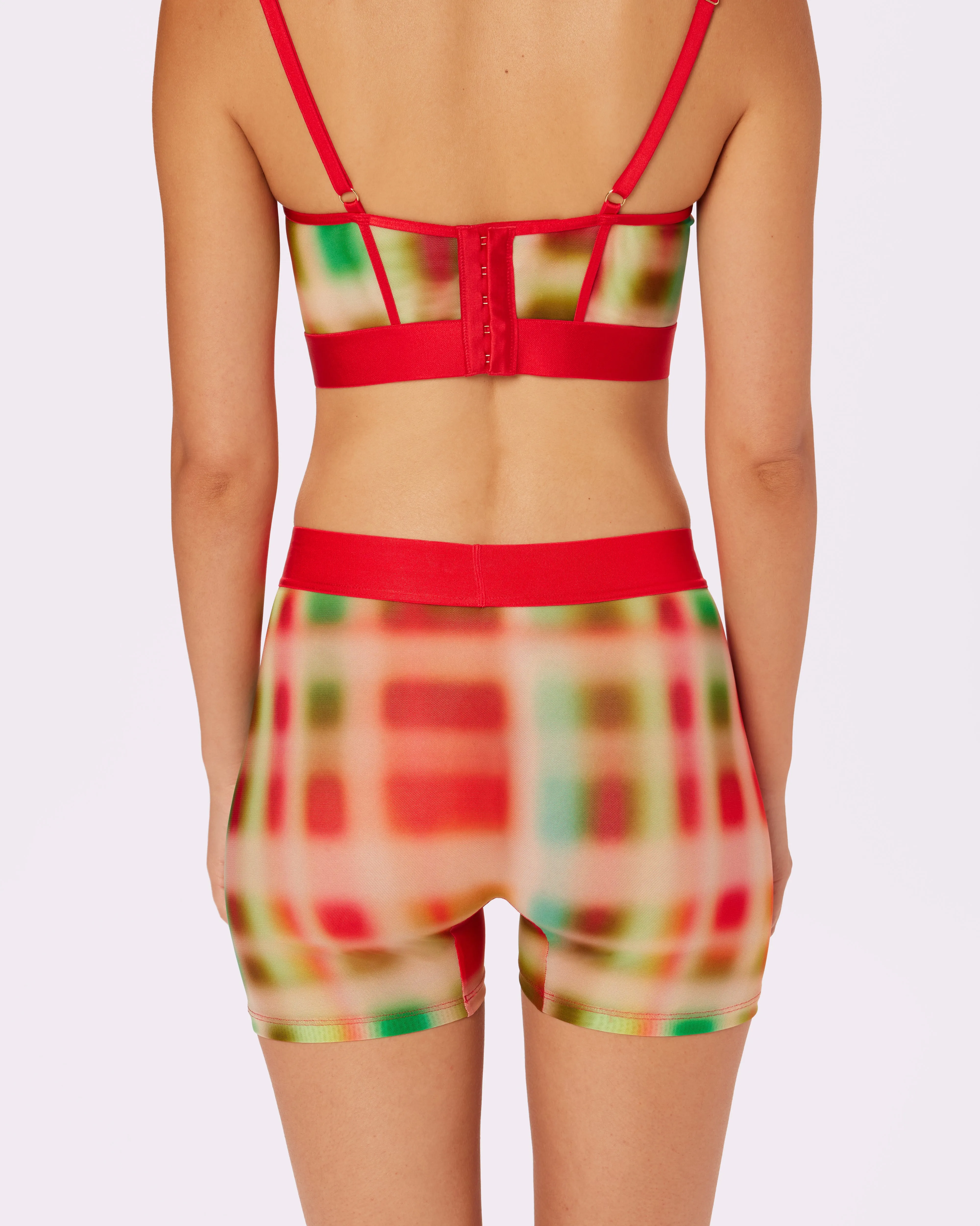 Sheer Comfort Boxer Brief | Silky Mesh (Tartan Haze) sold by Parade product image thumbnail 3