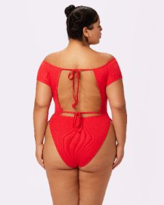 Comfort Rib Tie-Back Bodysuit | Lush Rib | Archive ( Balloon) sold by Parade