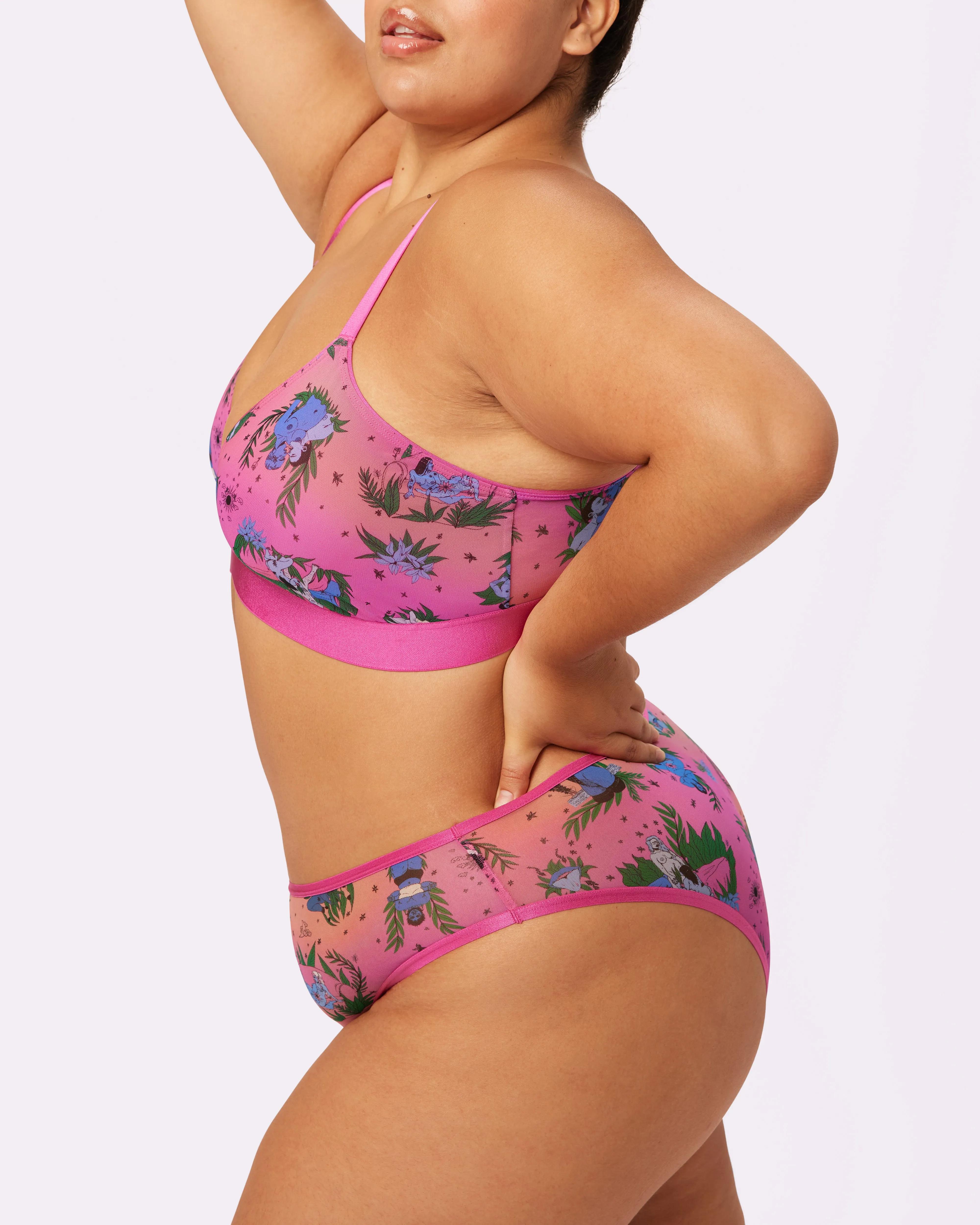 High Rise Cheeky | Silky Mesh | Archive (Smutty Toile) sold by Parade