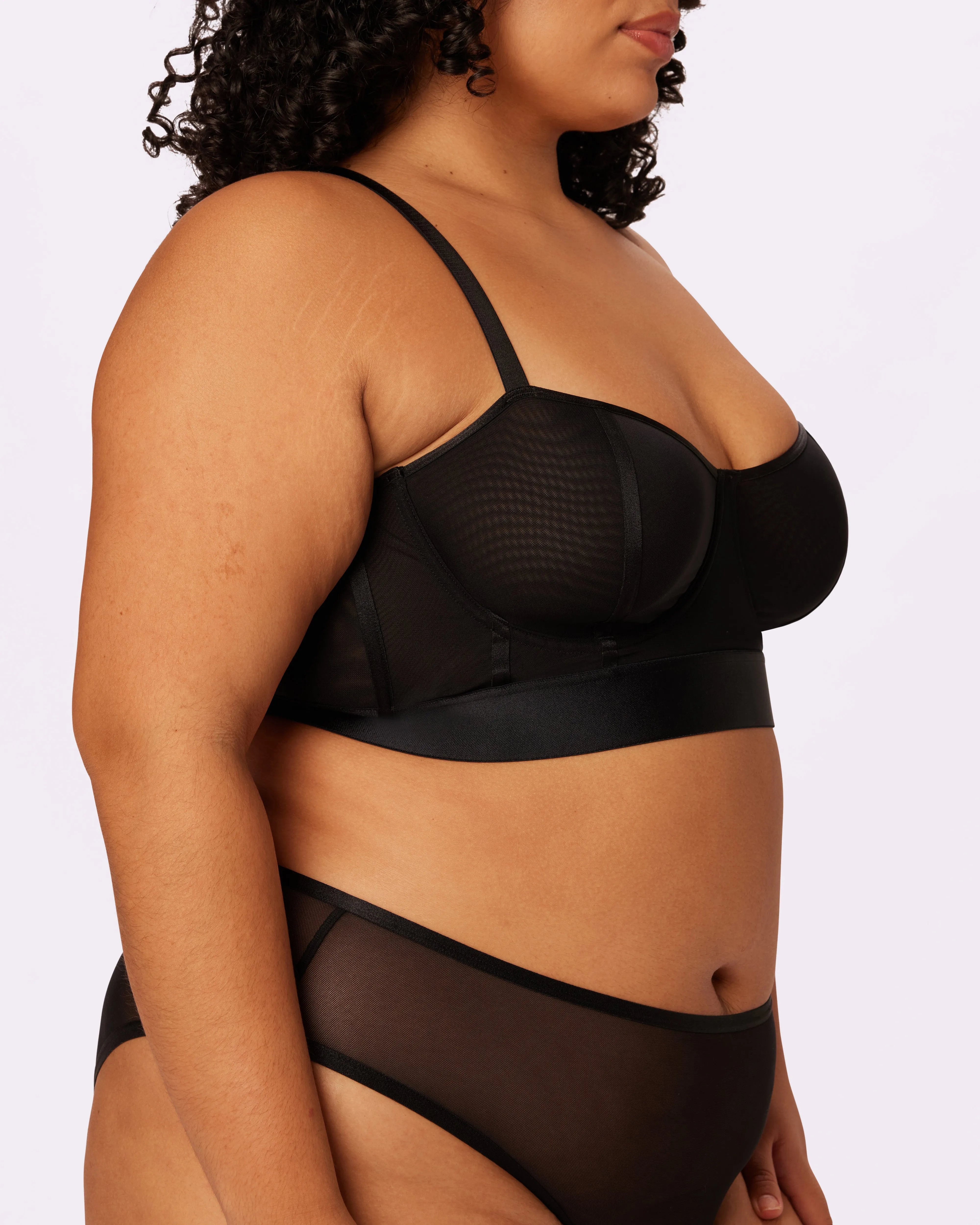 Sheer Sculpt Bustier | Silky Mesh | Archive (Eightball) sold by Parade product image thumbnail 3