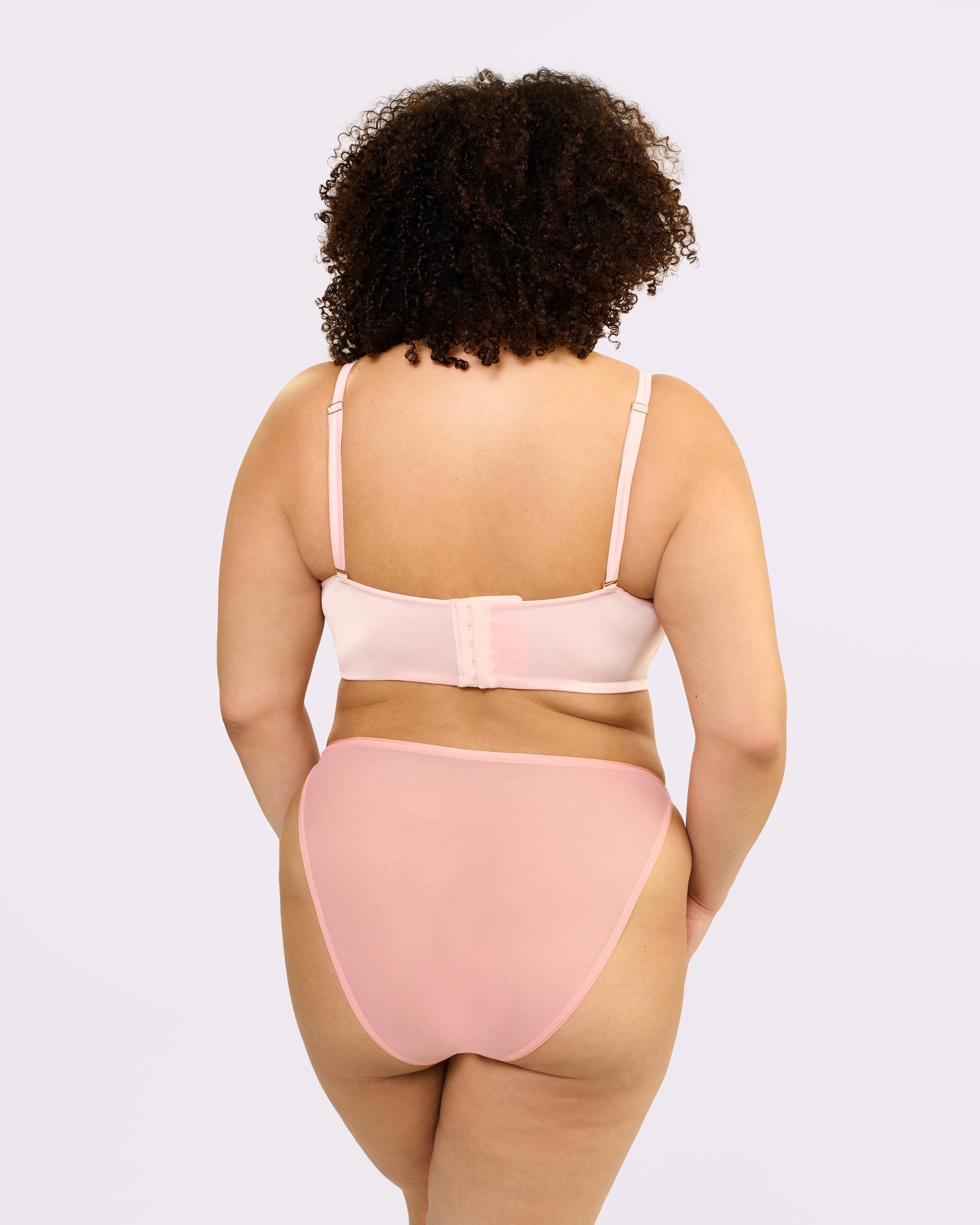 Luxe Longline Balconette | Glow Satin (Rose Quartz) sold by Parade product image thumbnail 4